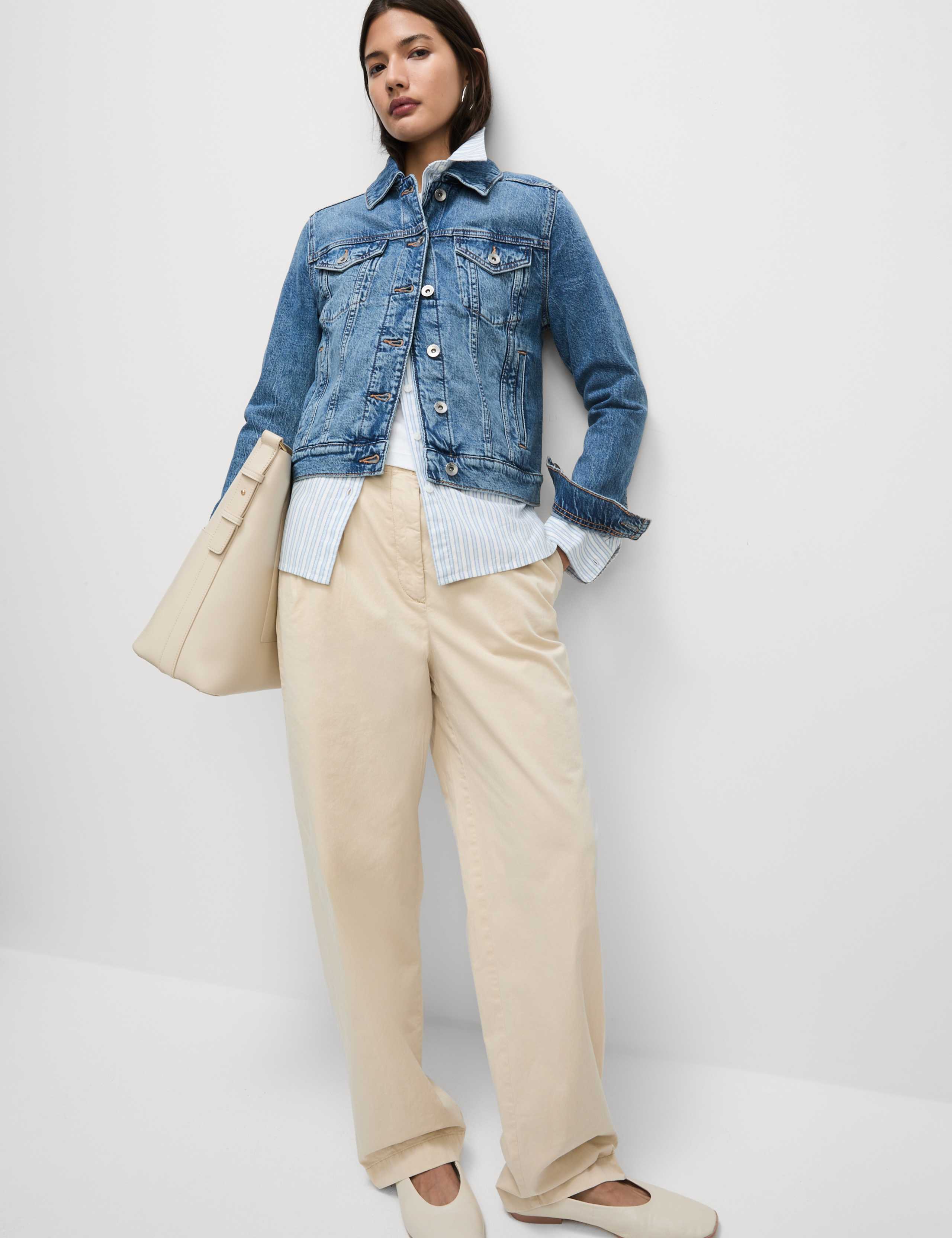 Petite Denim Jacket with Stretch 3 of 6