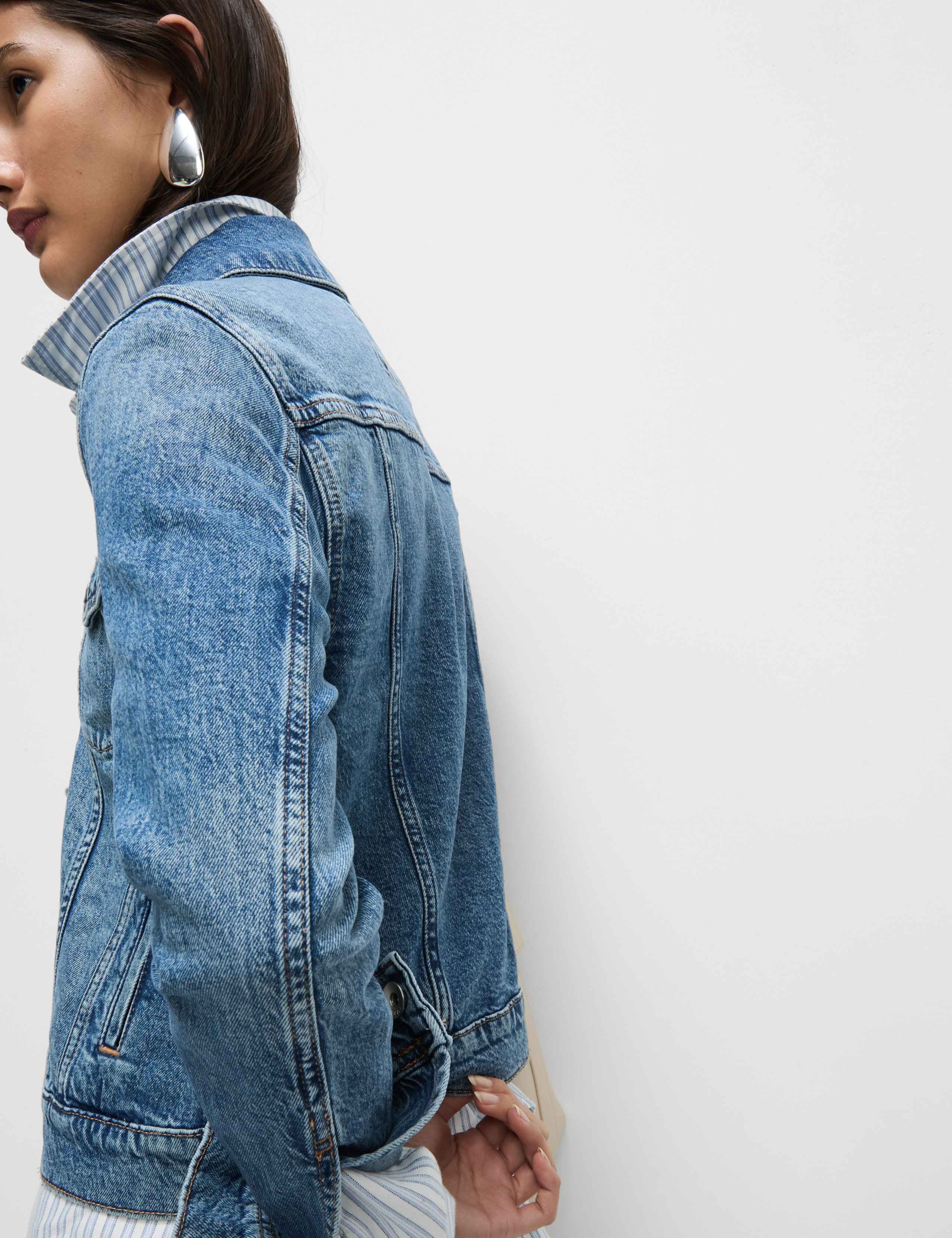 Petite Denim Jacket with Stretch 4 of 6