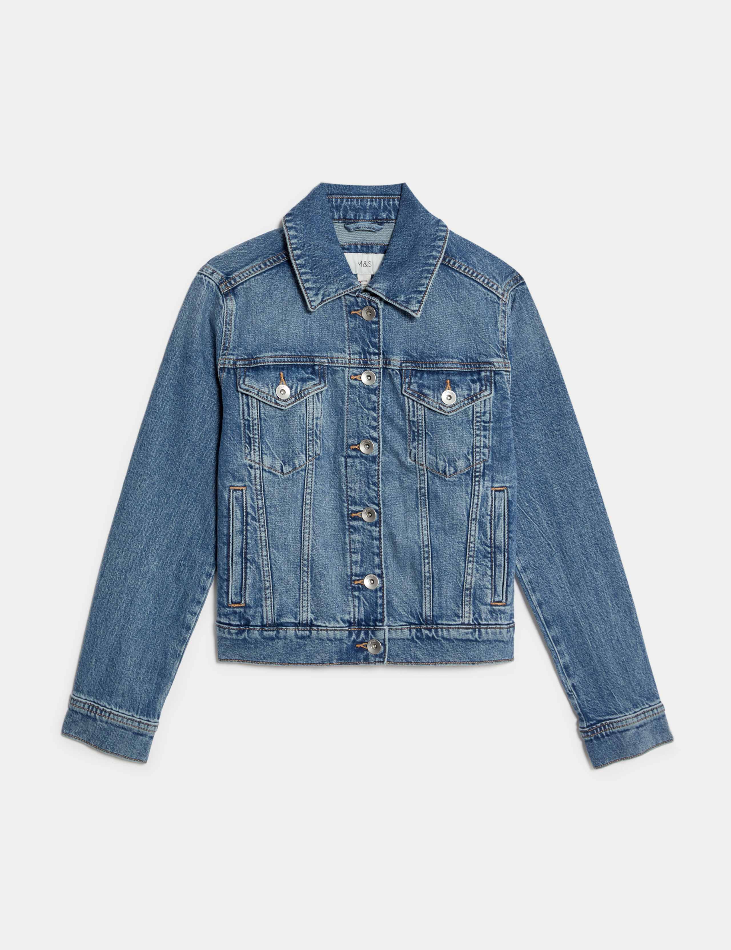 Petite Denim Jacket with Stretch 2 of 6