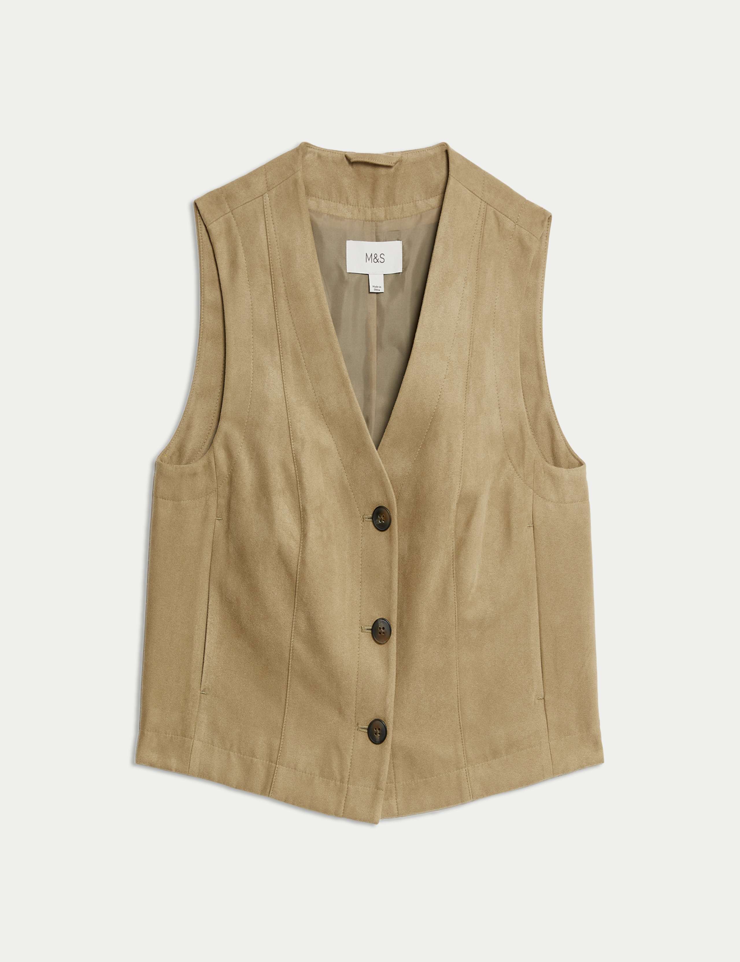 Suedette Short Gilet 2 of 6
