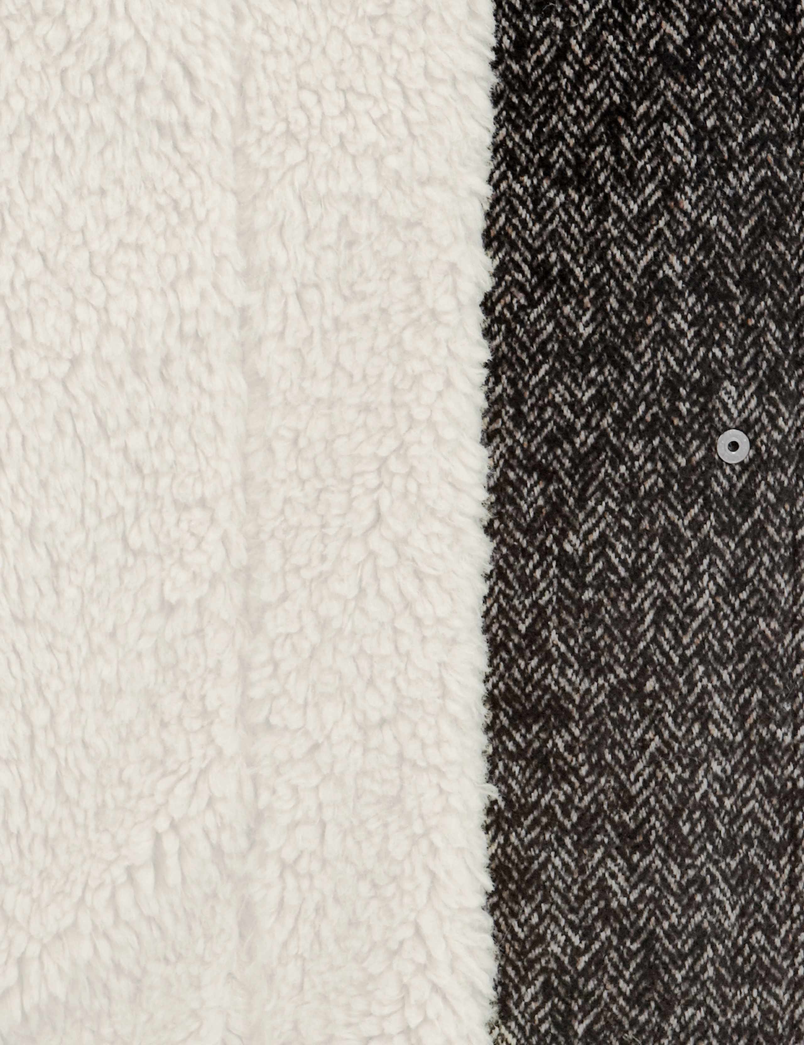 Front Zip Herringbone Jacket with Wool 5 of 5