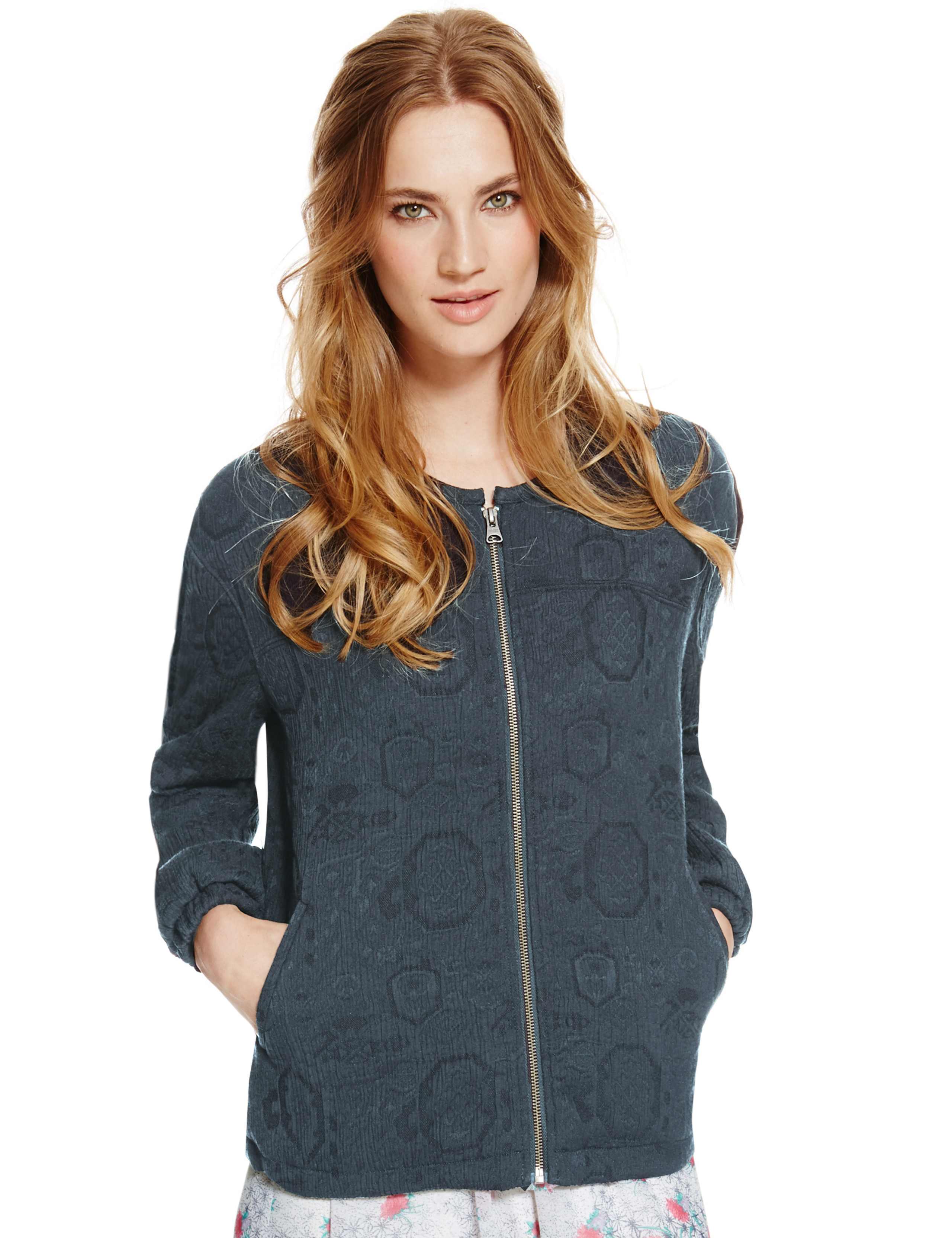 Jacquard Bomber Jacket 1 of 4