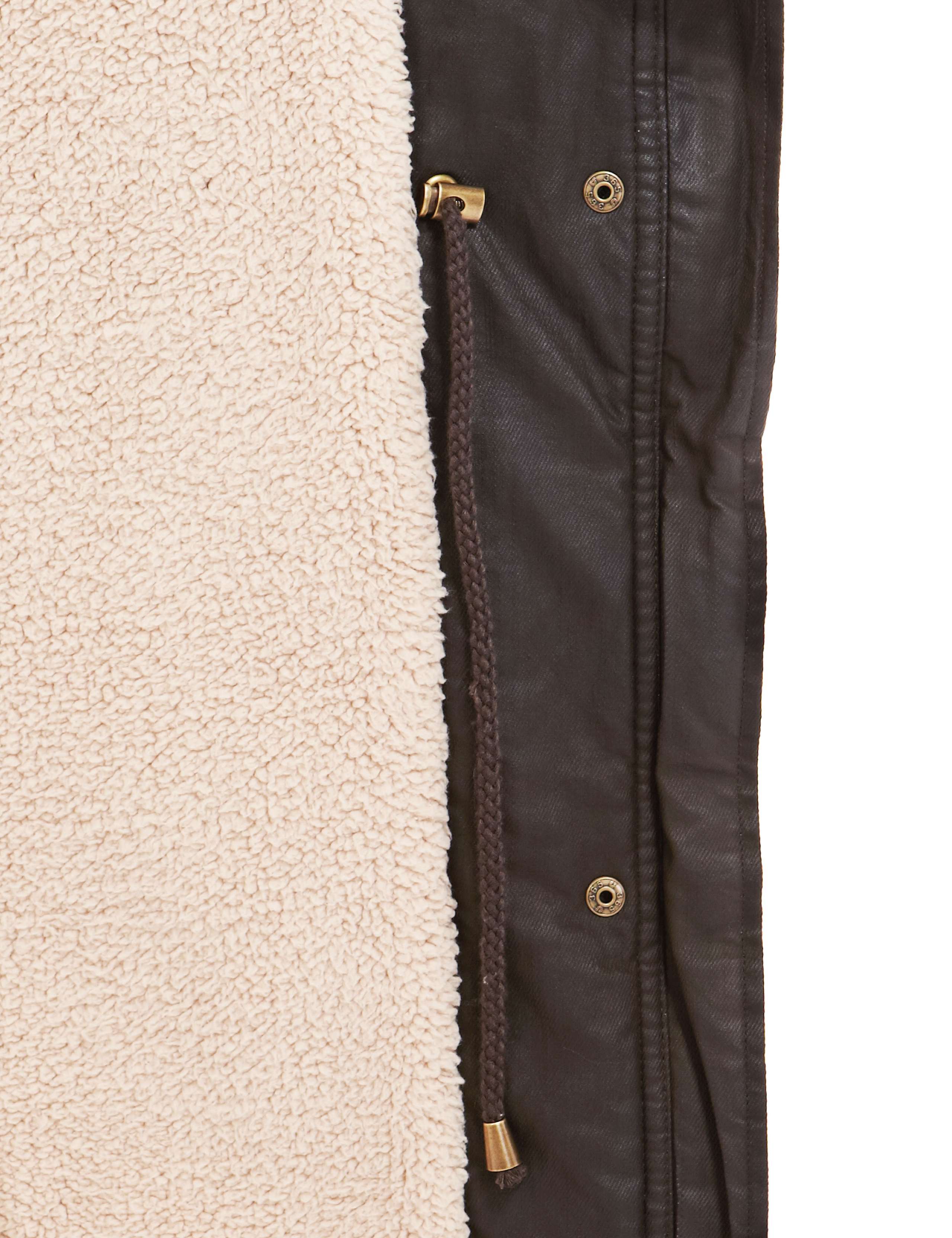Pure Cotton Fleece Lined Hooded Parka 5 of 5