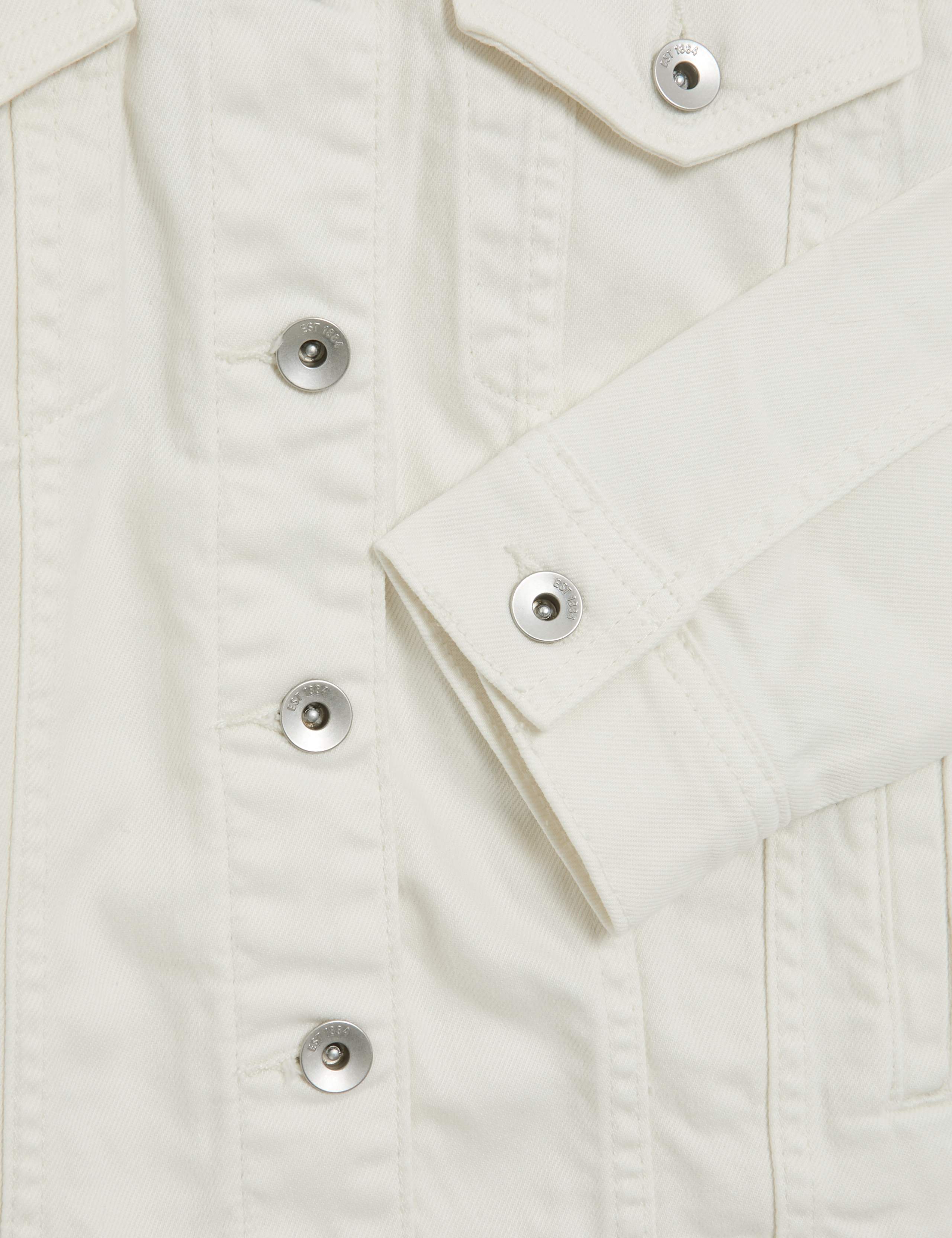 Cotton Rich Denim Jacket with Stretch 8 of 8