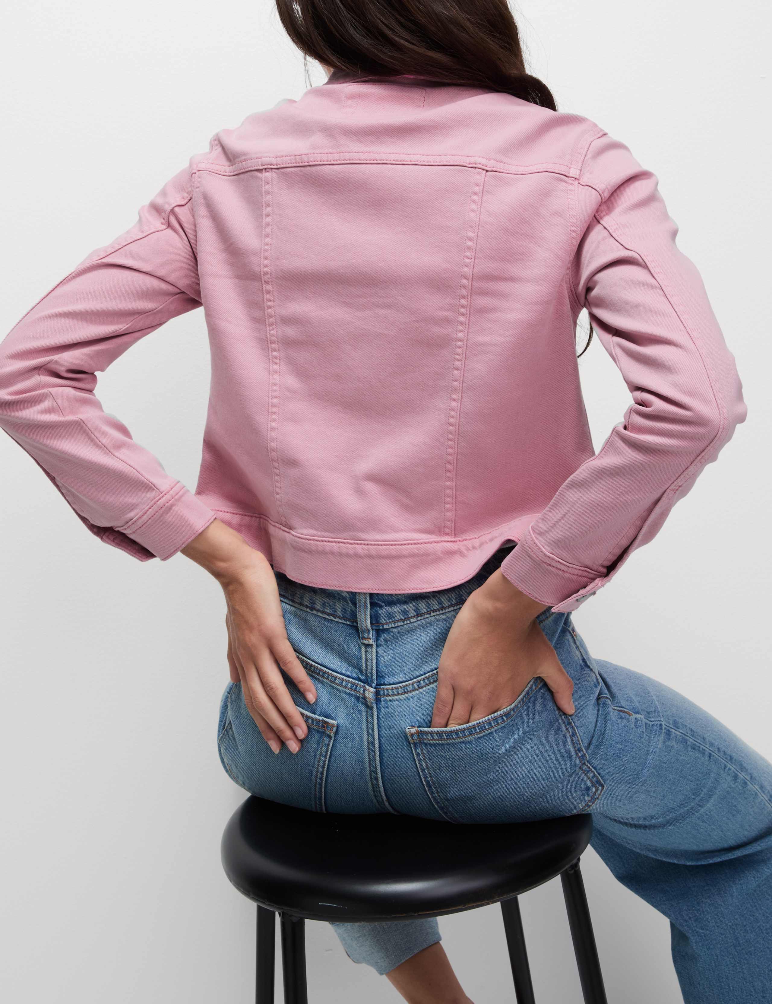 Cotton Rich Denim Jacket with Stretch 4 of 5