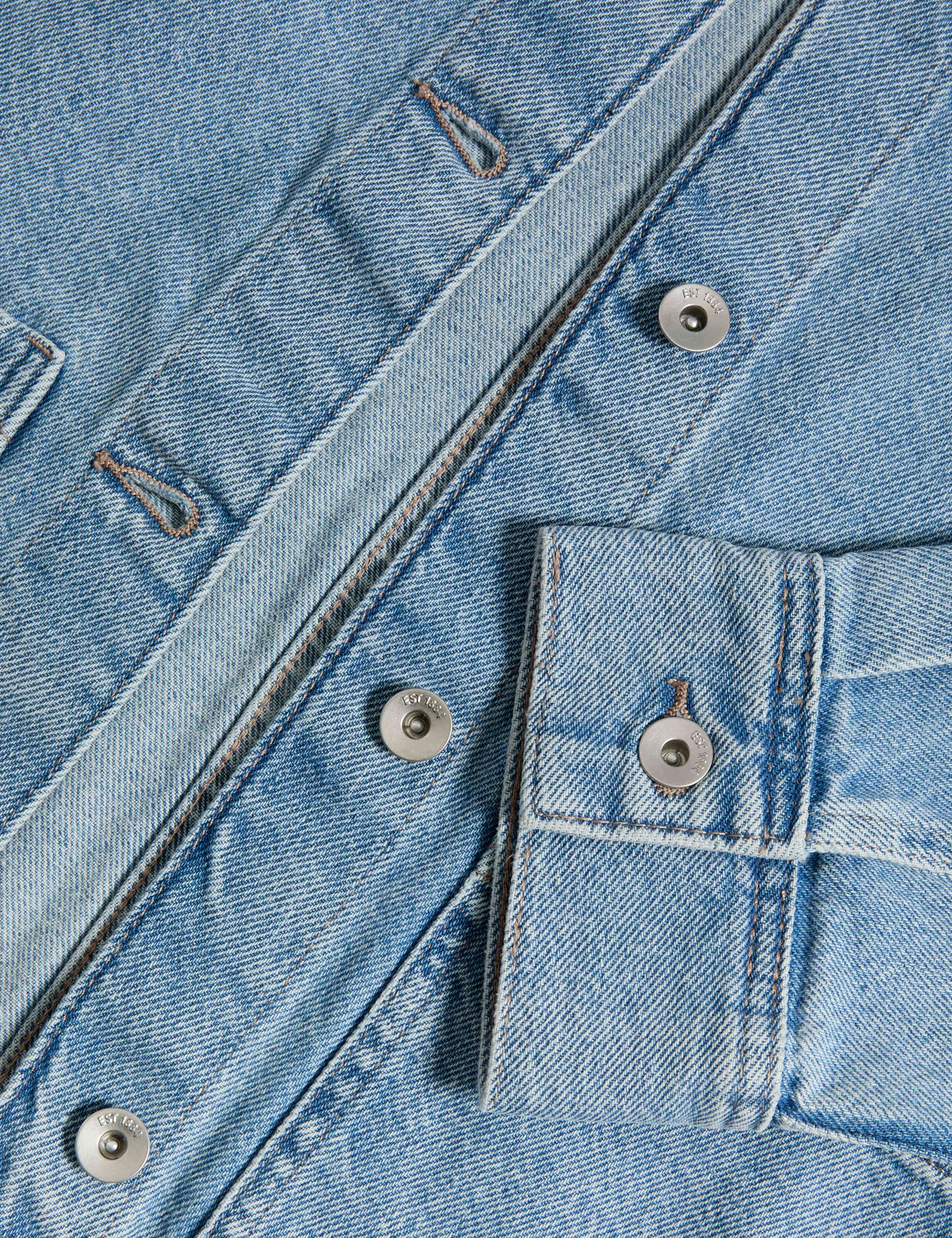 Pure Cotton Denim Cropped Shacket 8 of 8