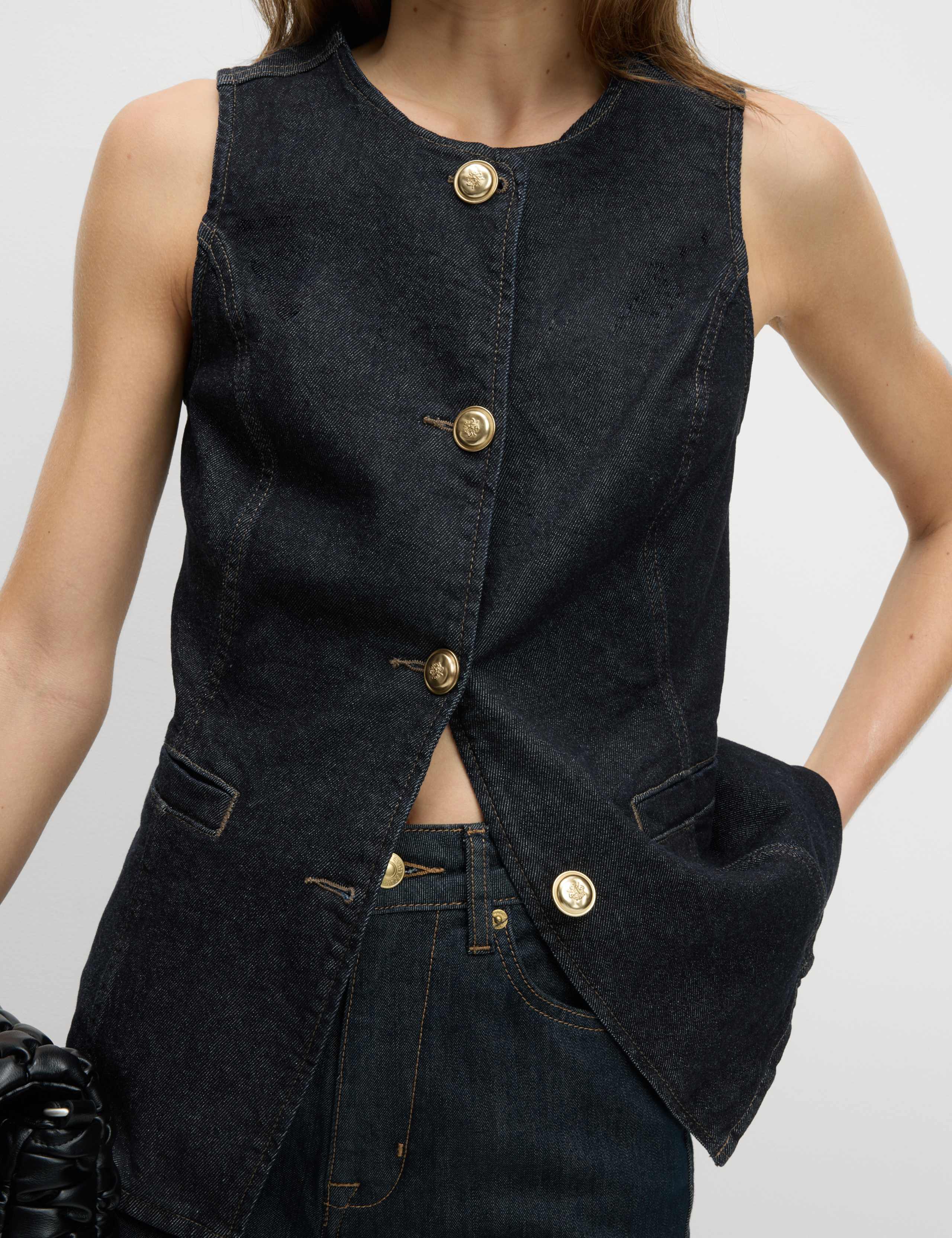 Denim Waistcoat 1 of 6