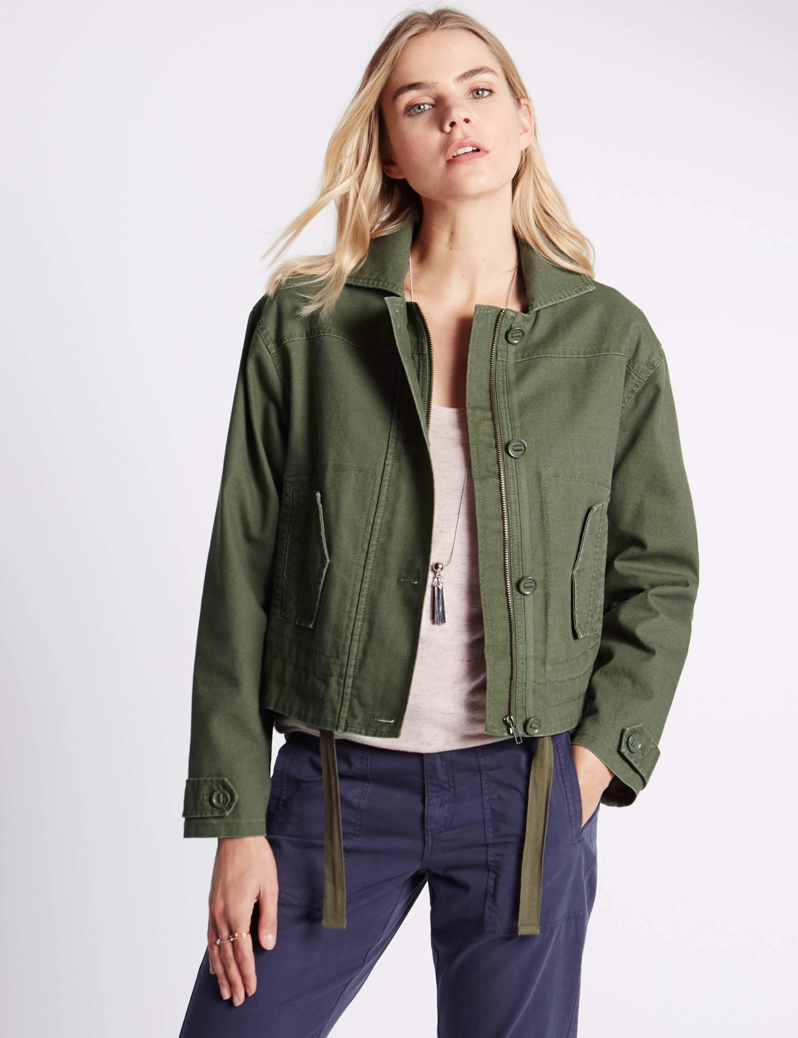 Pure Cotton Utility Jacket 1 of 4