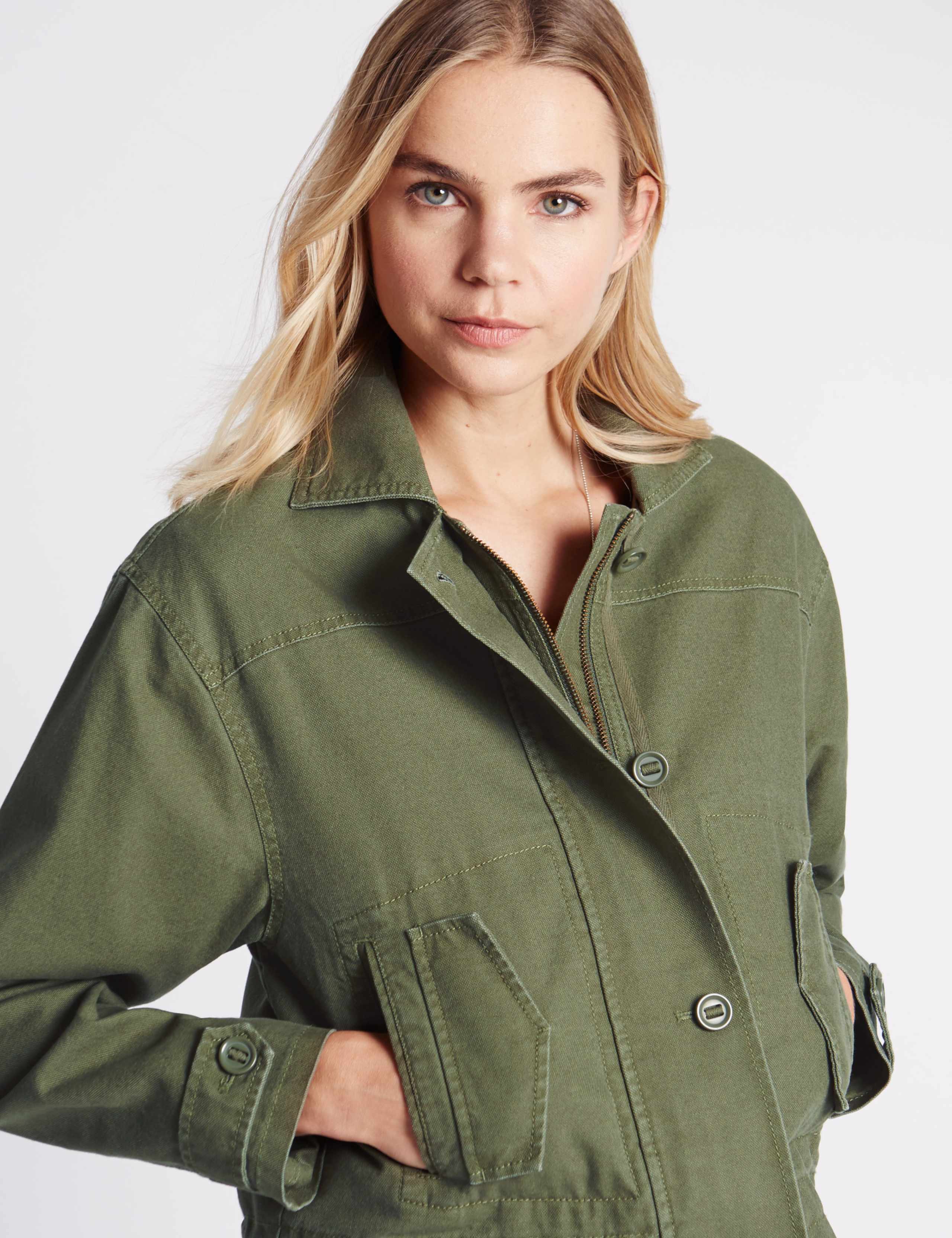 Pure Cotton Utility Jacket 4 of 4