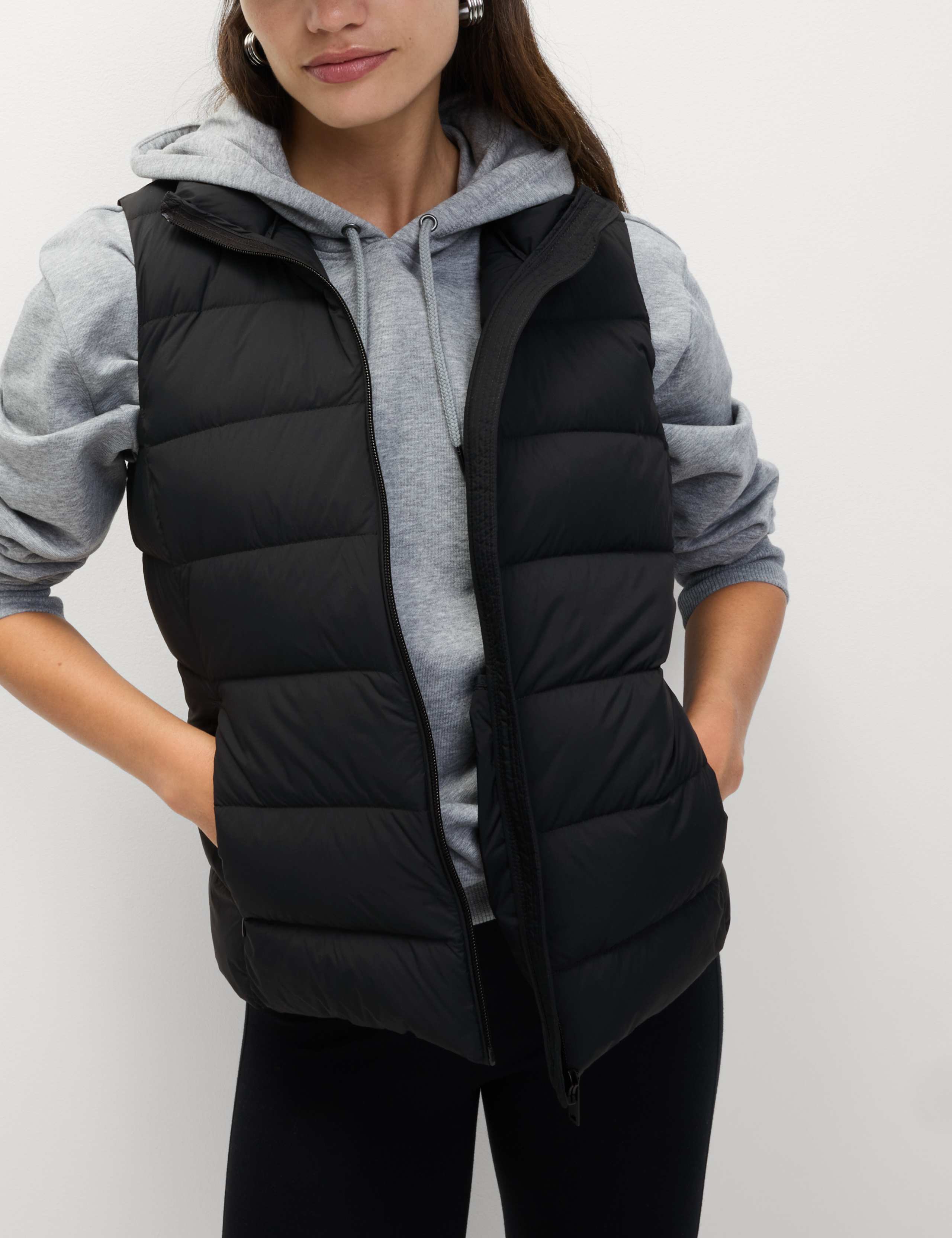 Feather & Down Packaway Funnel Neck Gilet 1 of 7