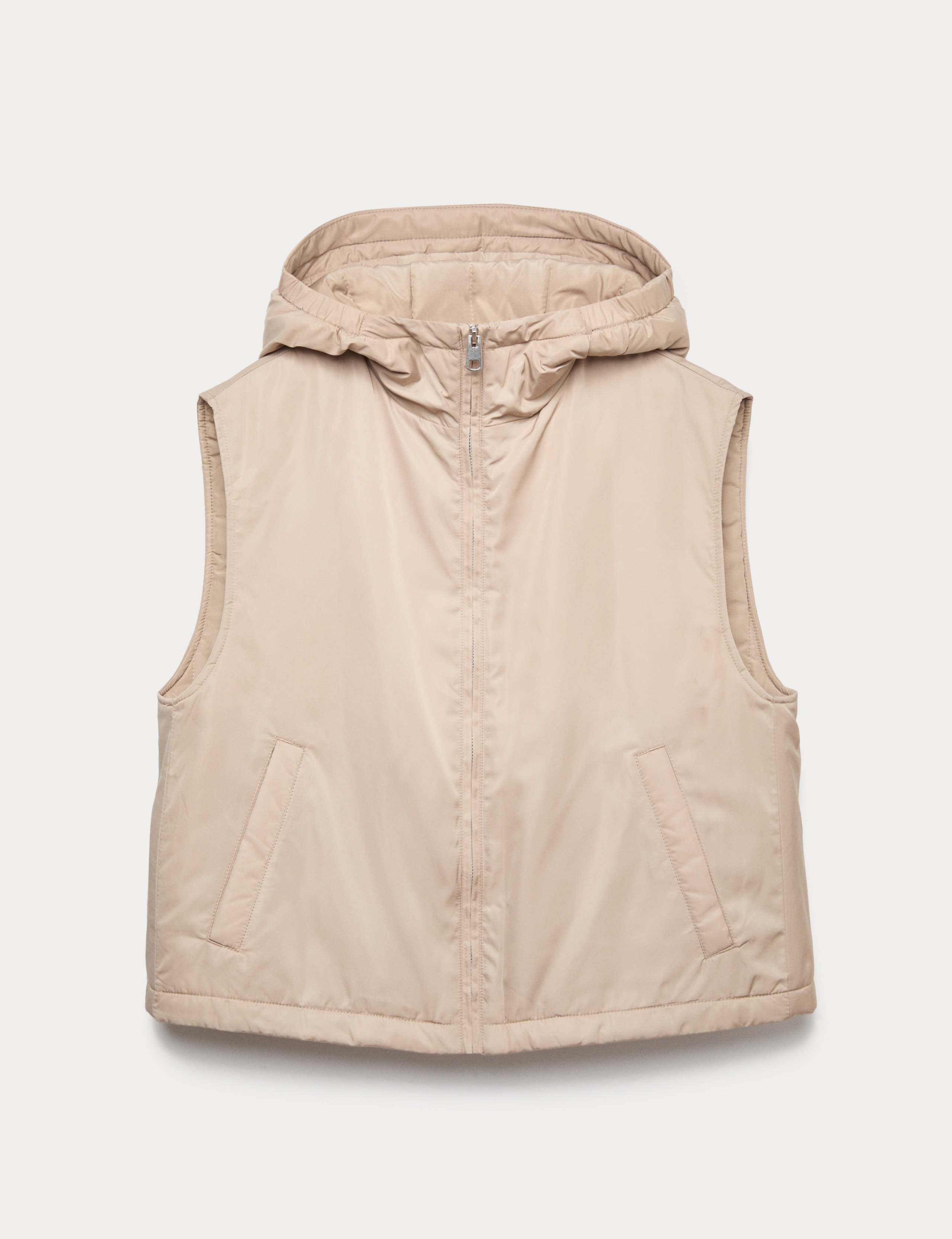 Waterproof Padded Hooded Cropped Gilet 1 of 1
