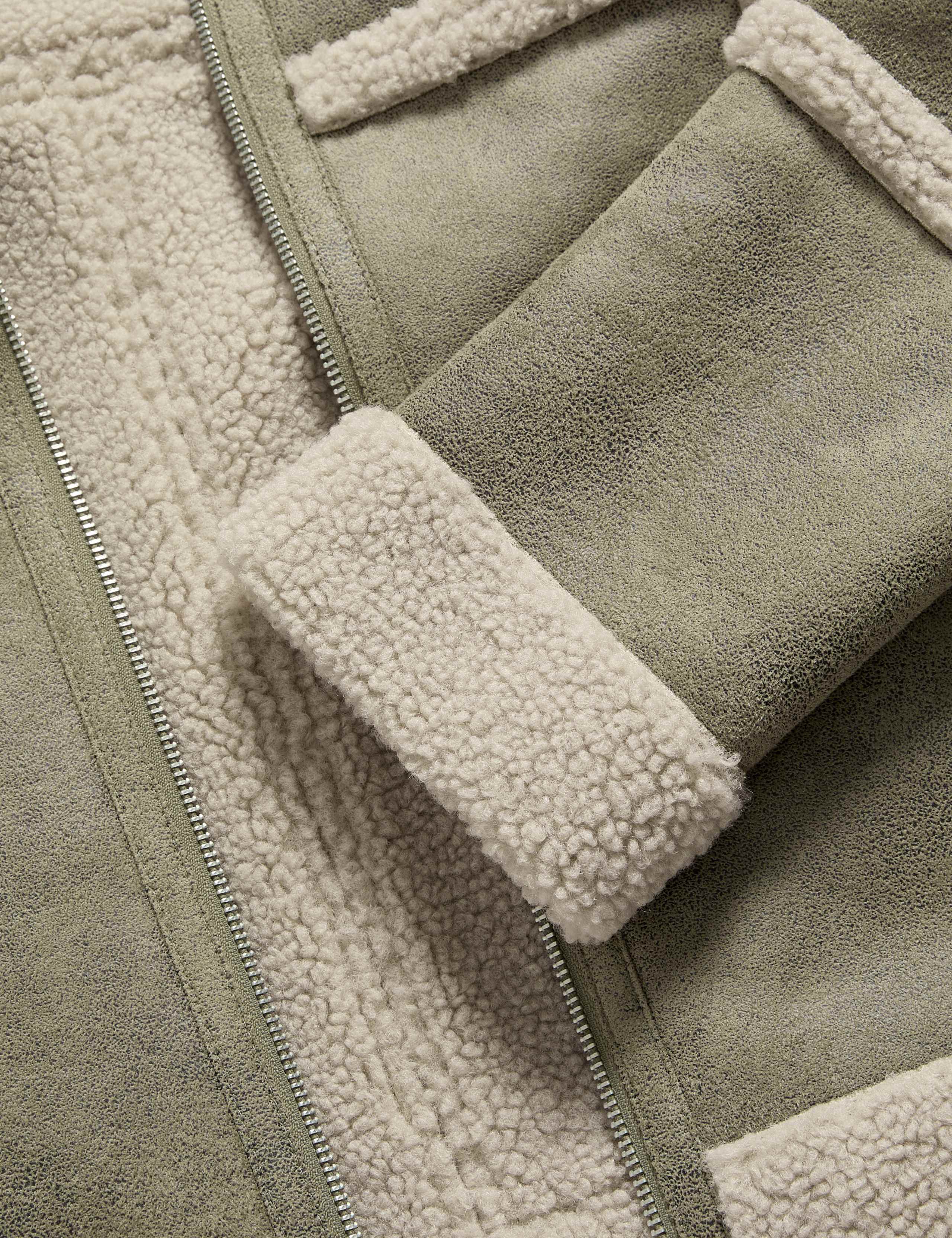 Faux Shearling Aviator Jacket 8 of 8