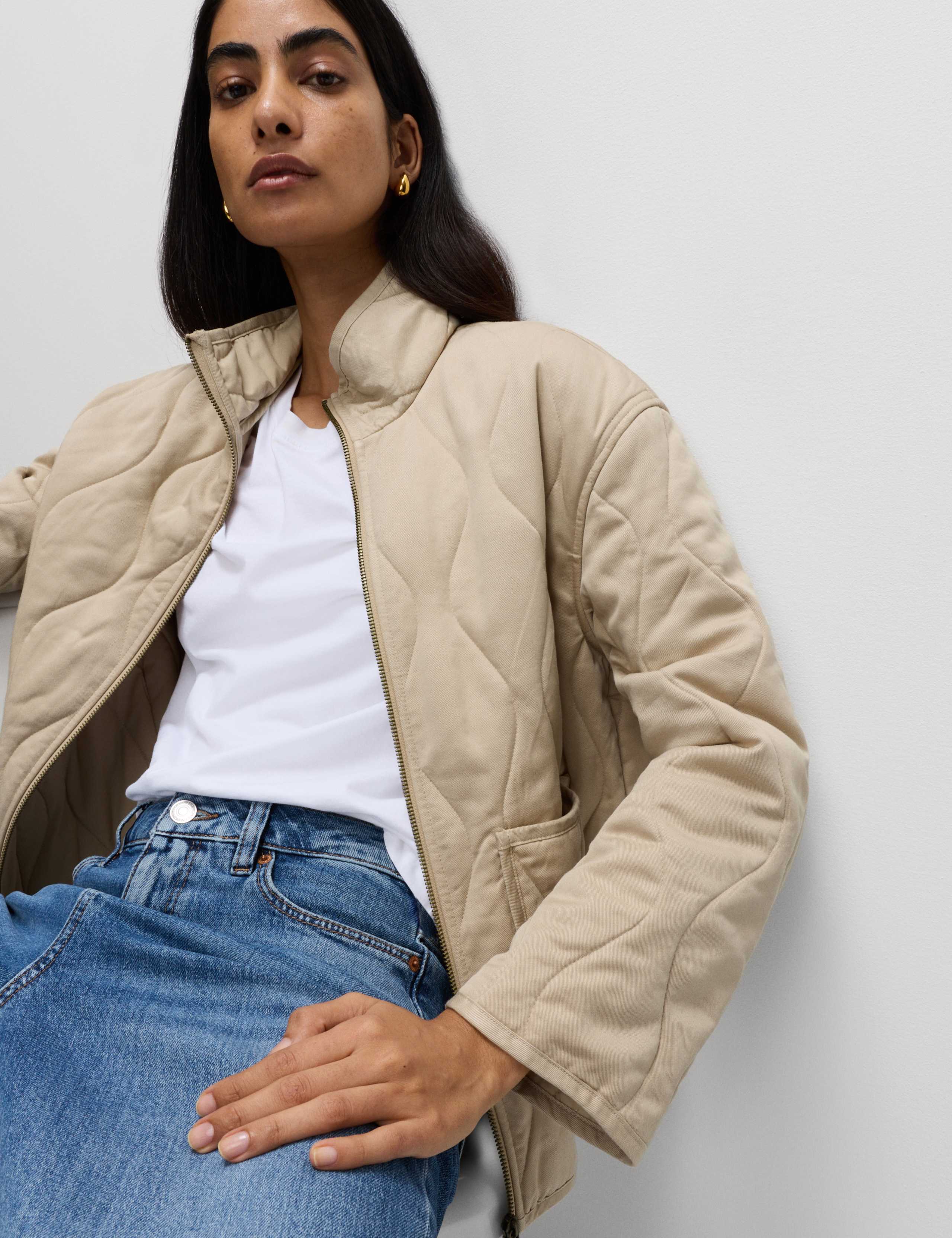 Quilted Funnel Neck Jacket 3 of 7