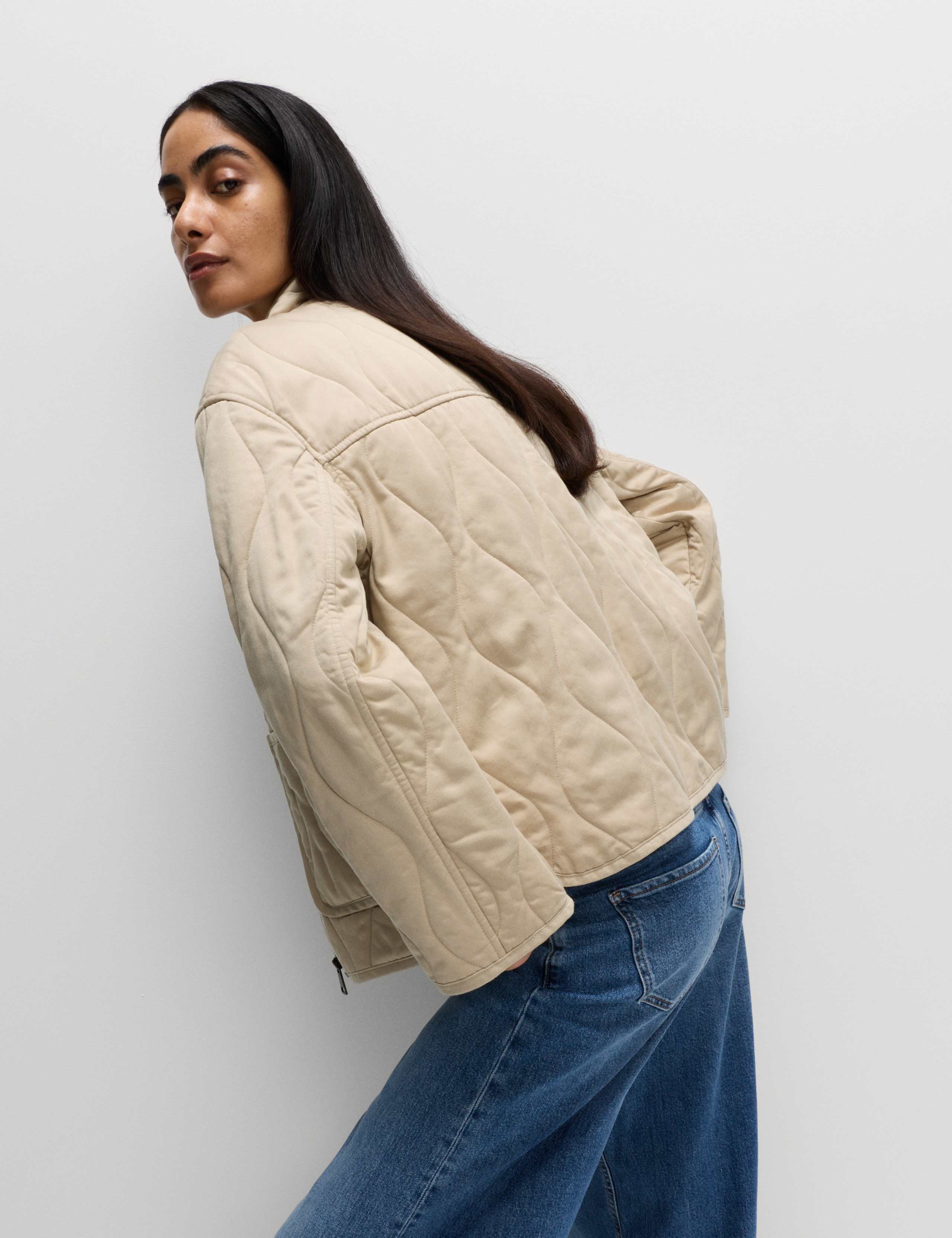 Quilted Funnel Neck Jacket 5 of 7