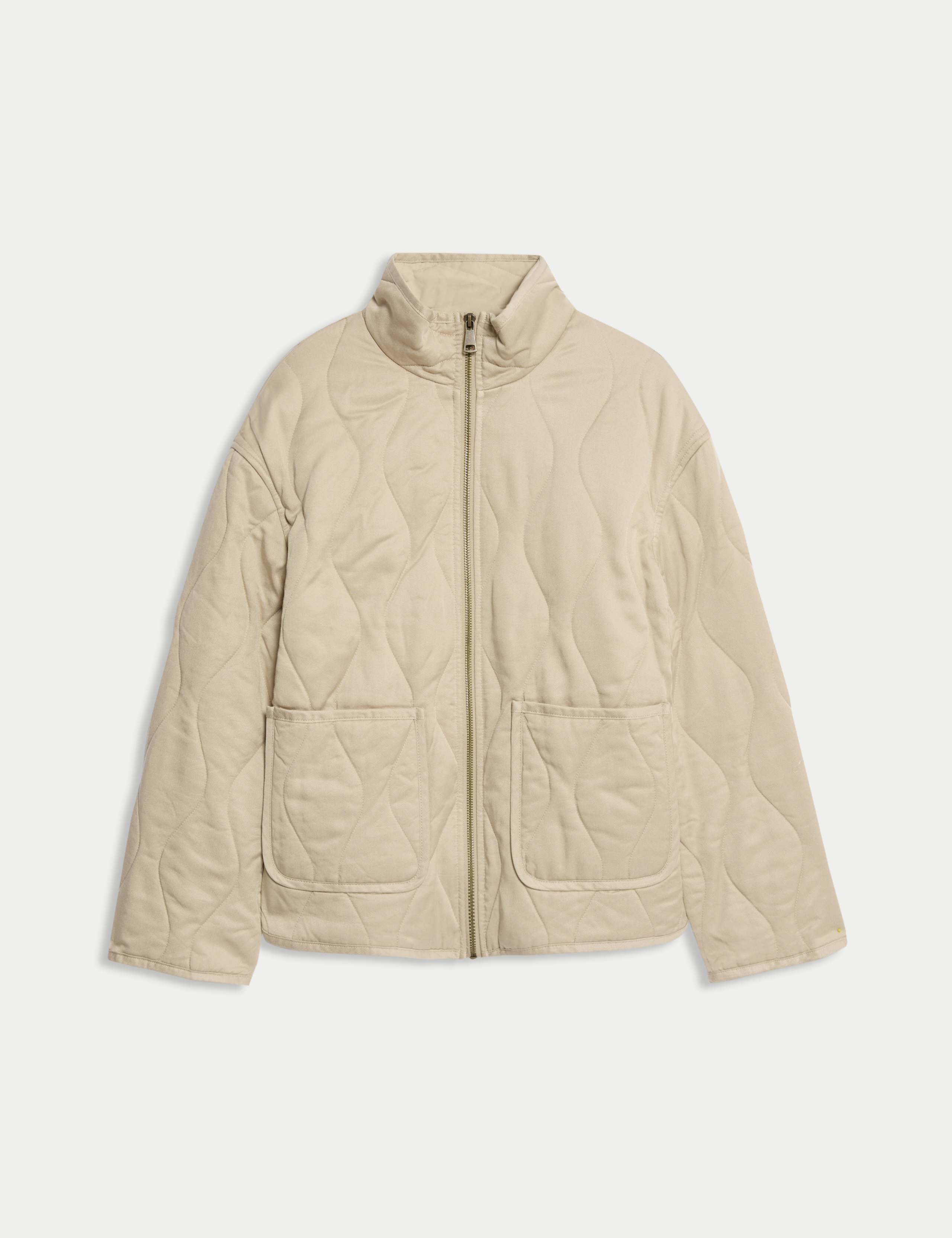 Quilted Funnel Neck Jacket 2 of 7