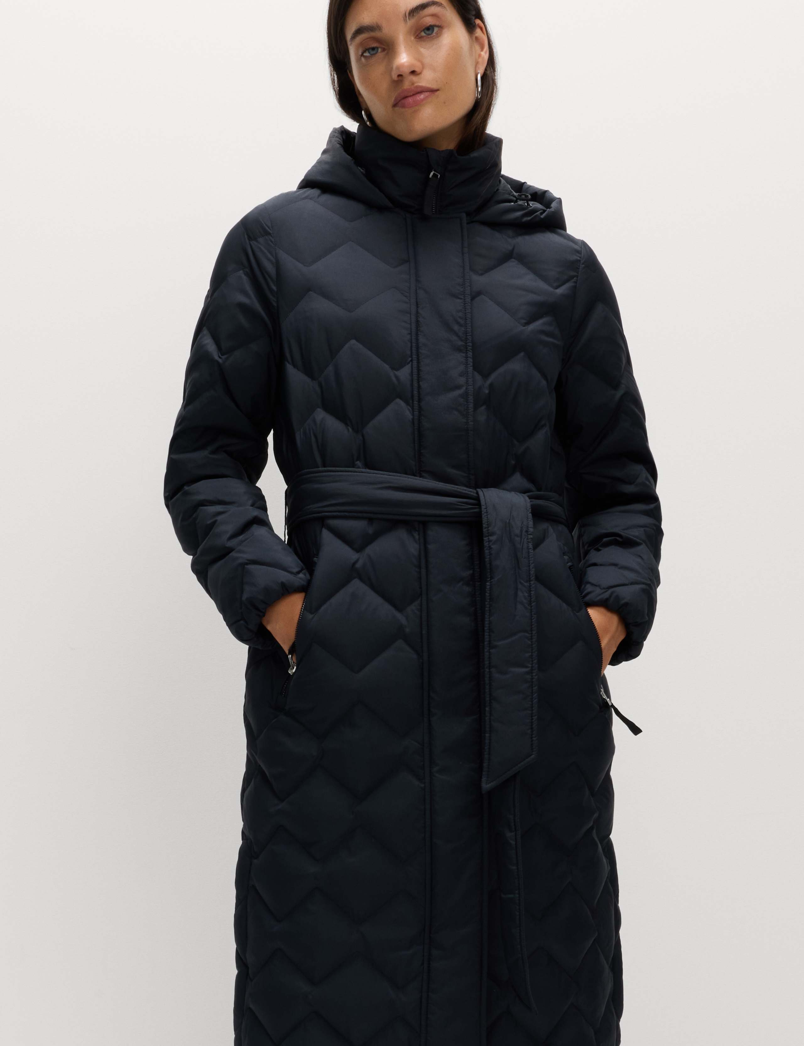 Feather & Down Quilted Zig Zag Coat 5 of 7