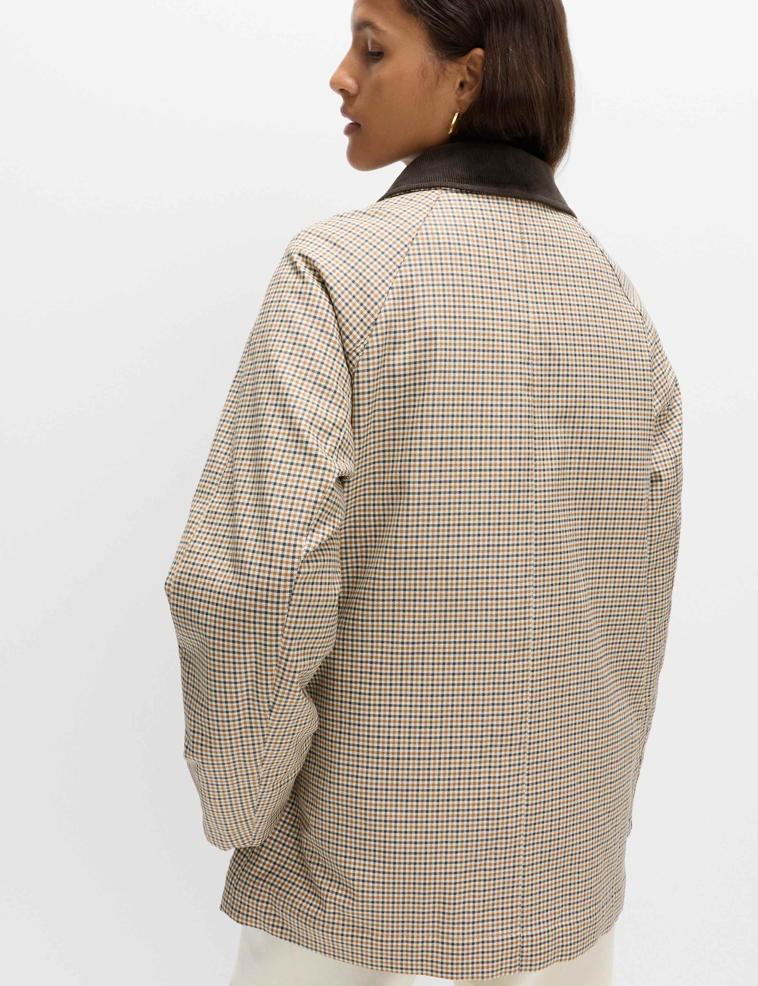 Waxed Look Checked Utility Jacket 4 of 6