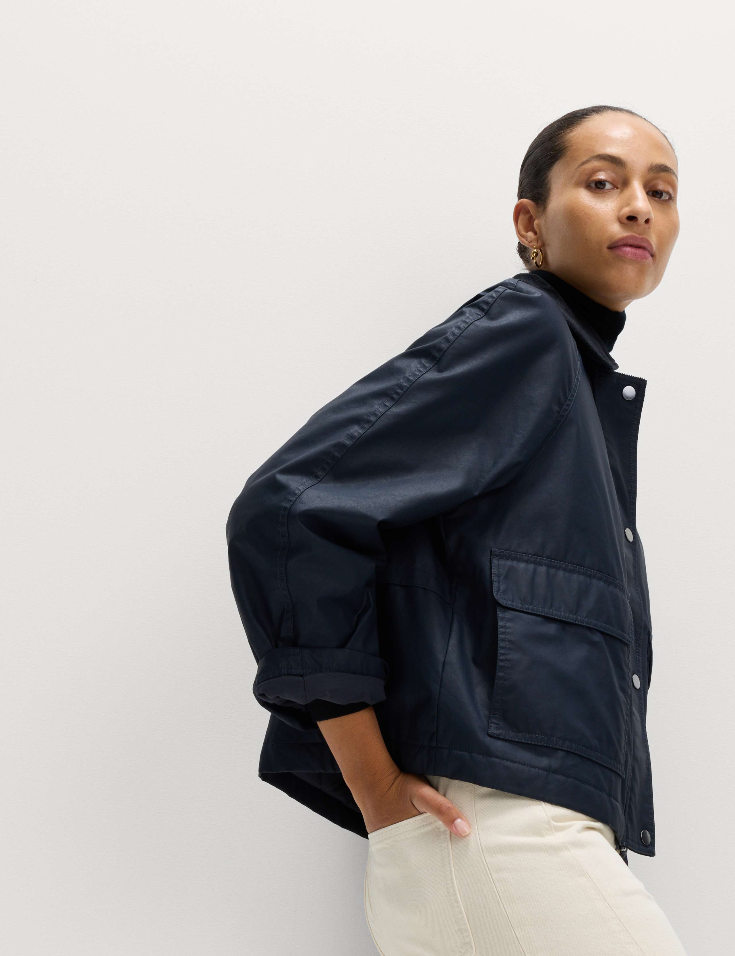 Waxed Look Short Utility Jacket 4 of 7