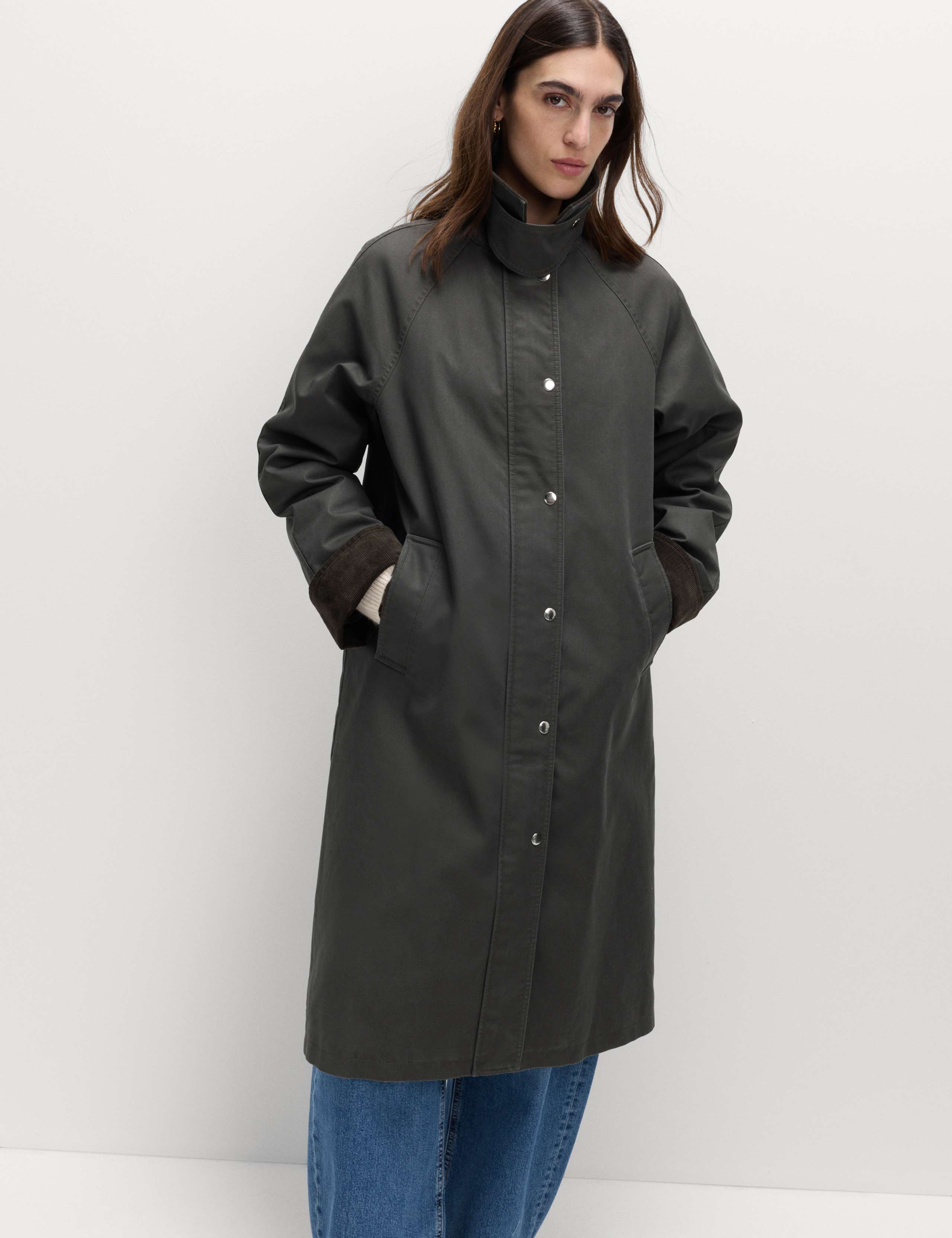 Cotton Rich Collared Utility Car Coat 7 of 7