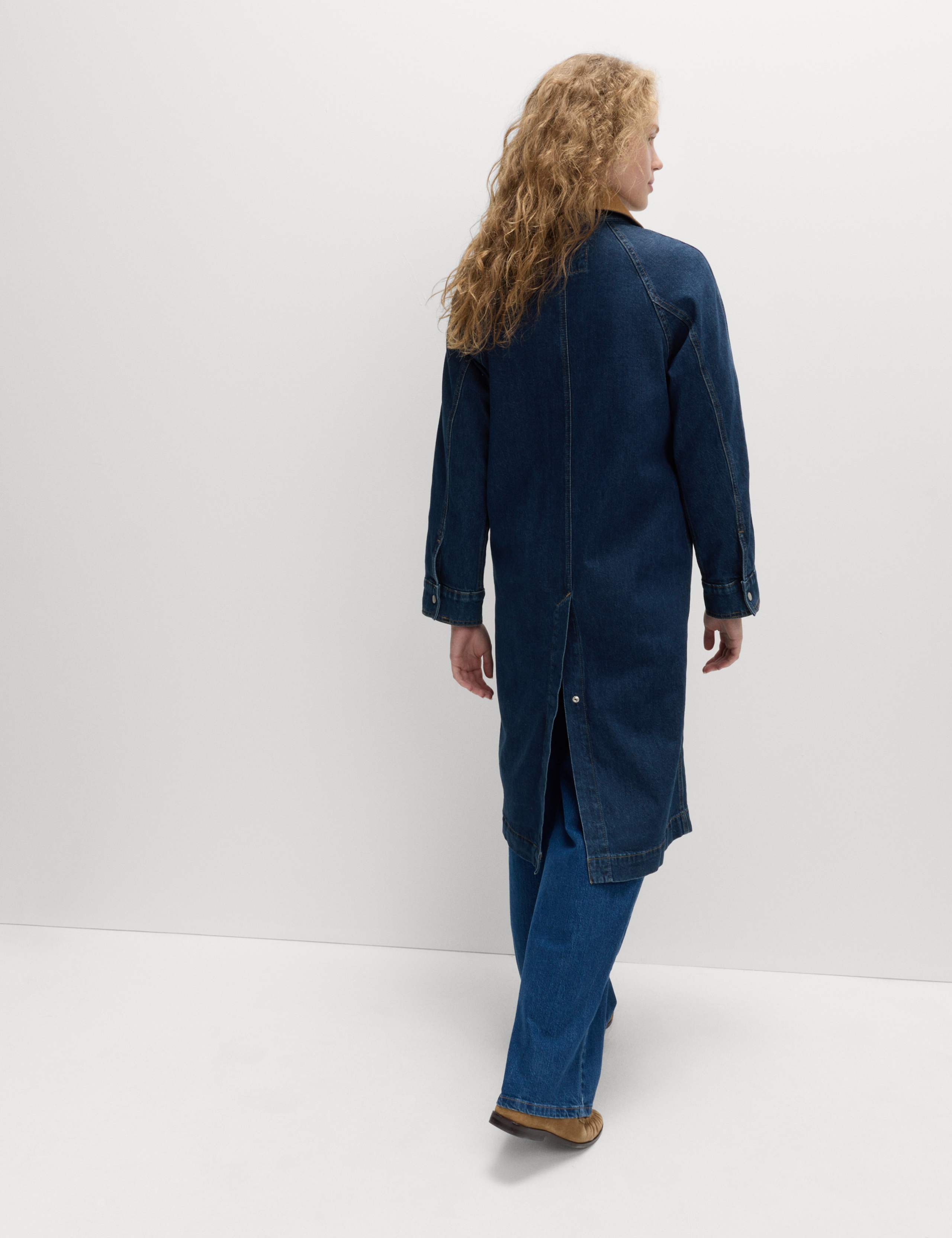 Denim Car Coat 6 of 7
