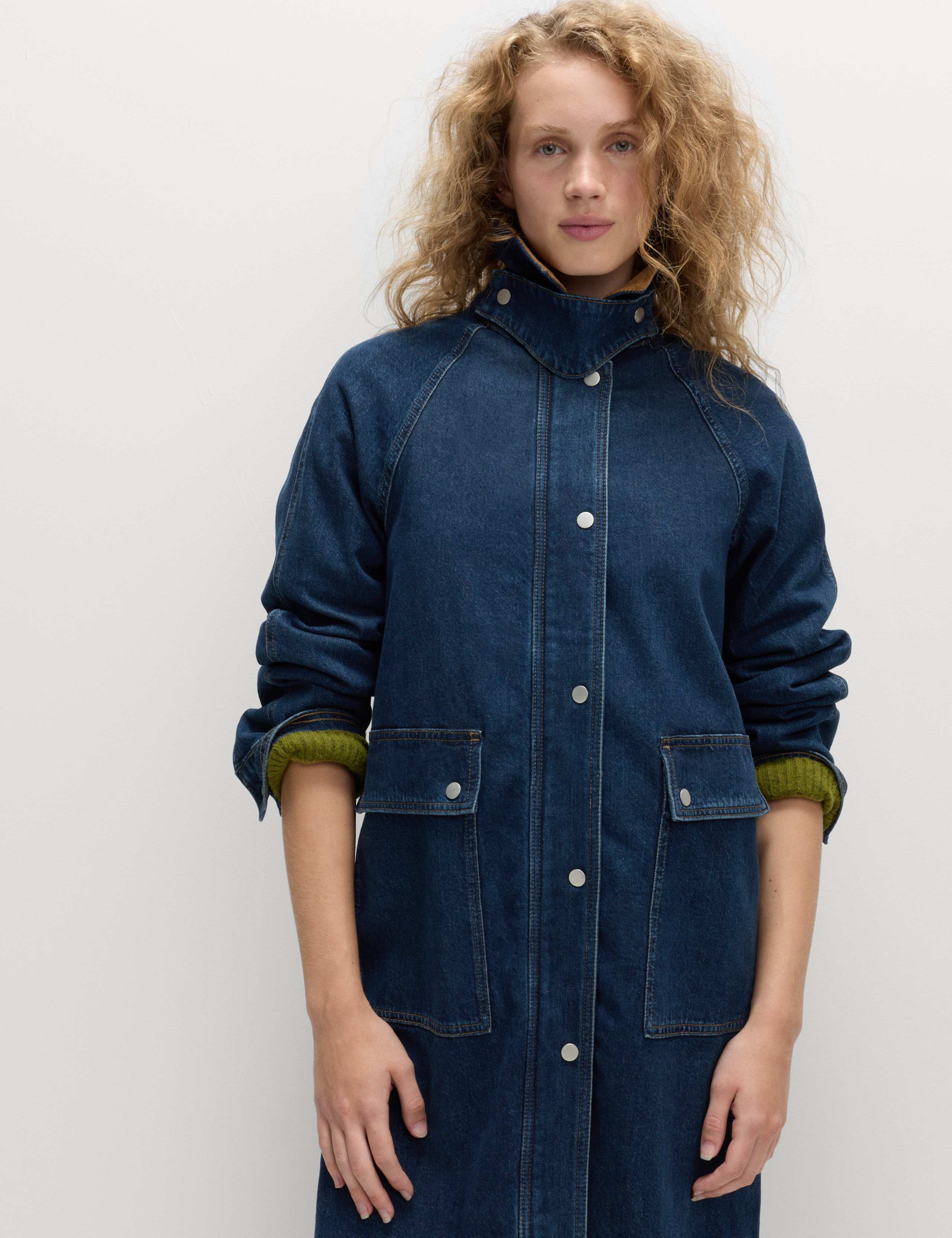 Denim Car Coat 7 of 7
