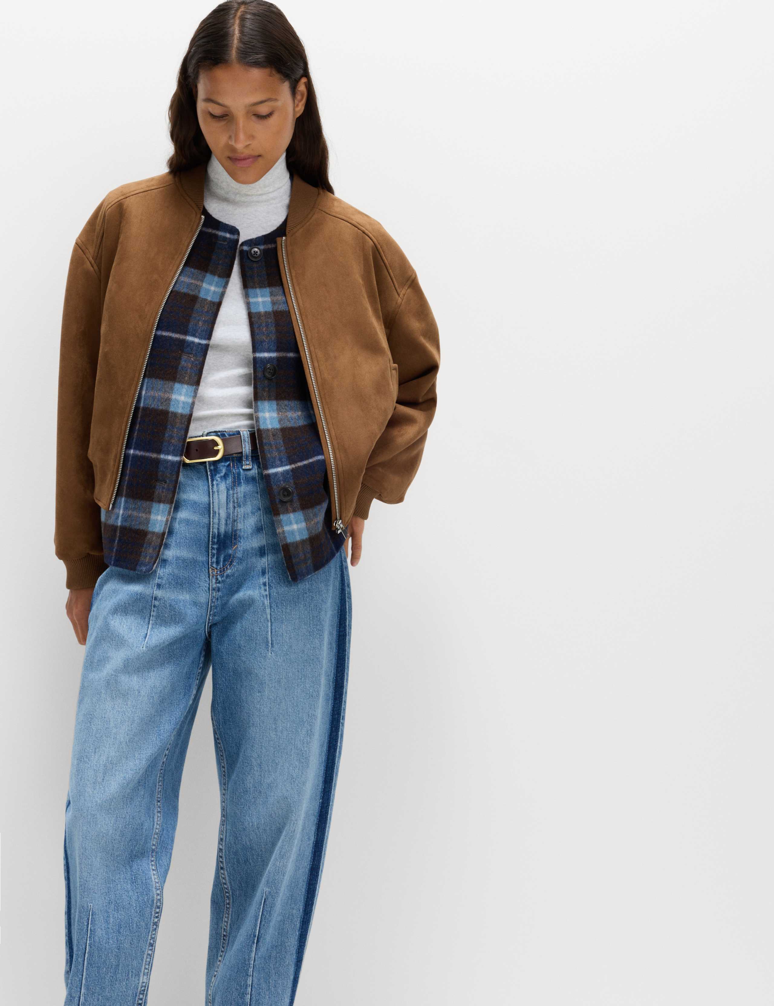 Suedette Lightweight Bomber Jacket 7 of 8
