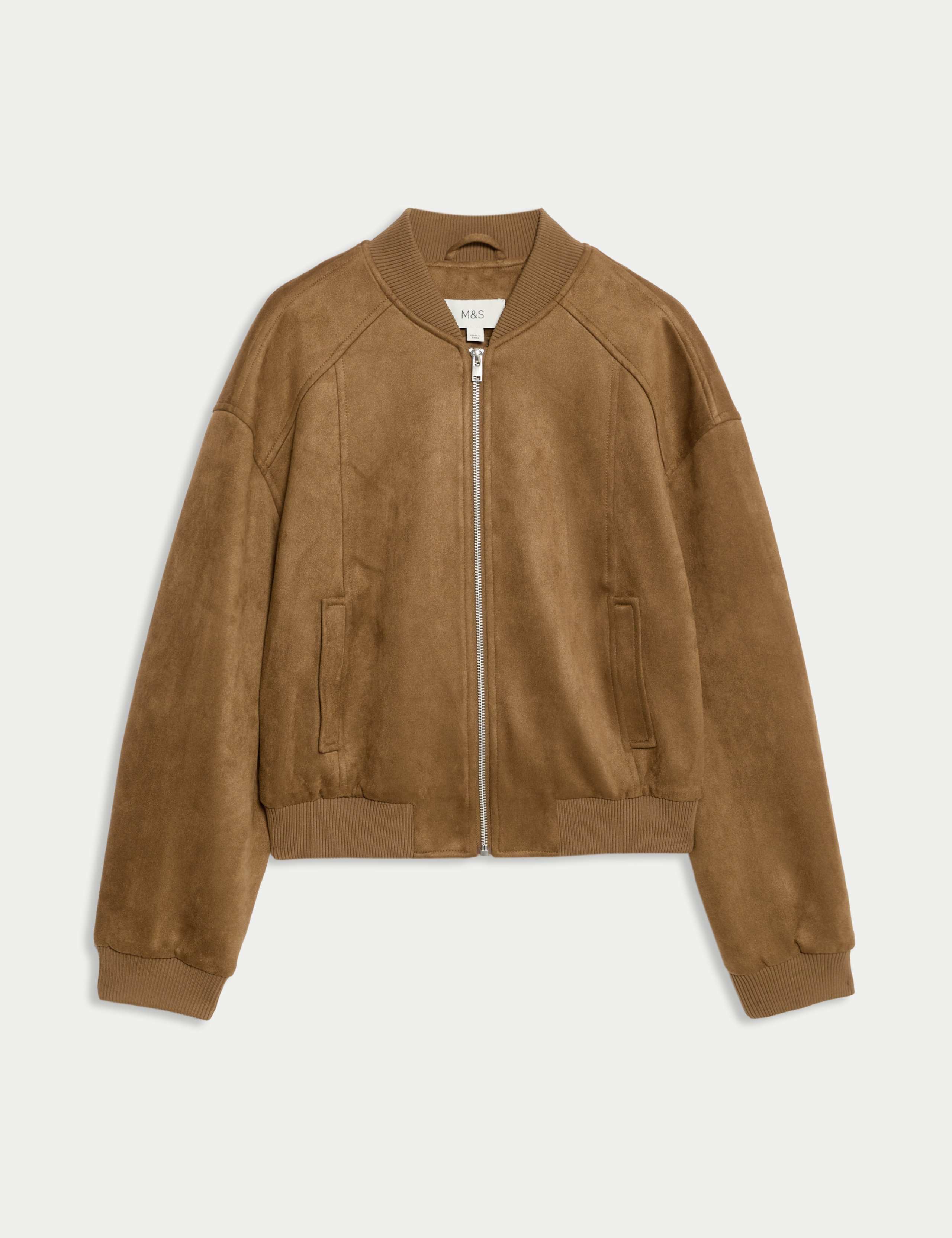 Suedette Lightweight Bomber Jacket 2 of 8