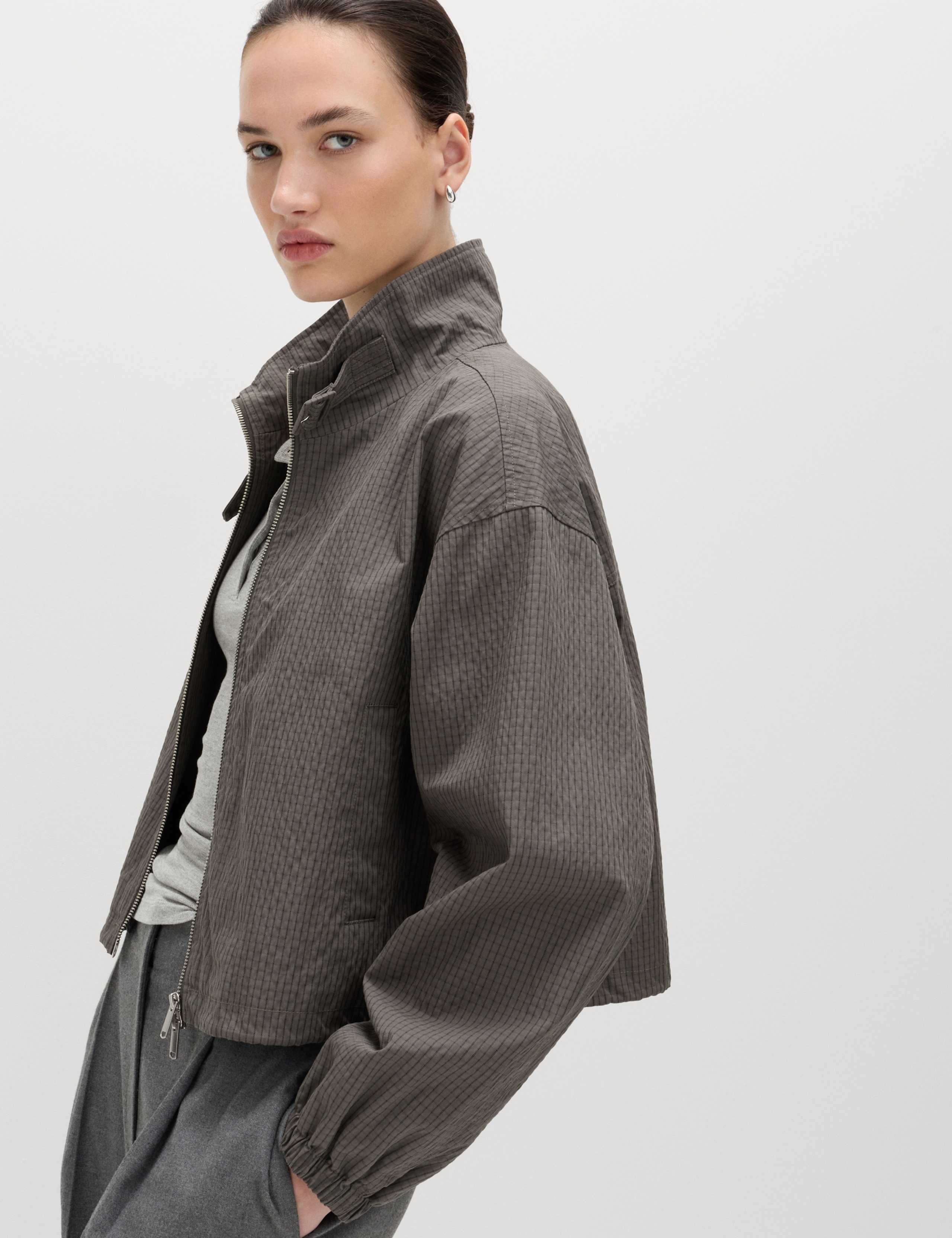 Cotton Rich Lightweight Buckle Short Jacket 4 of 6