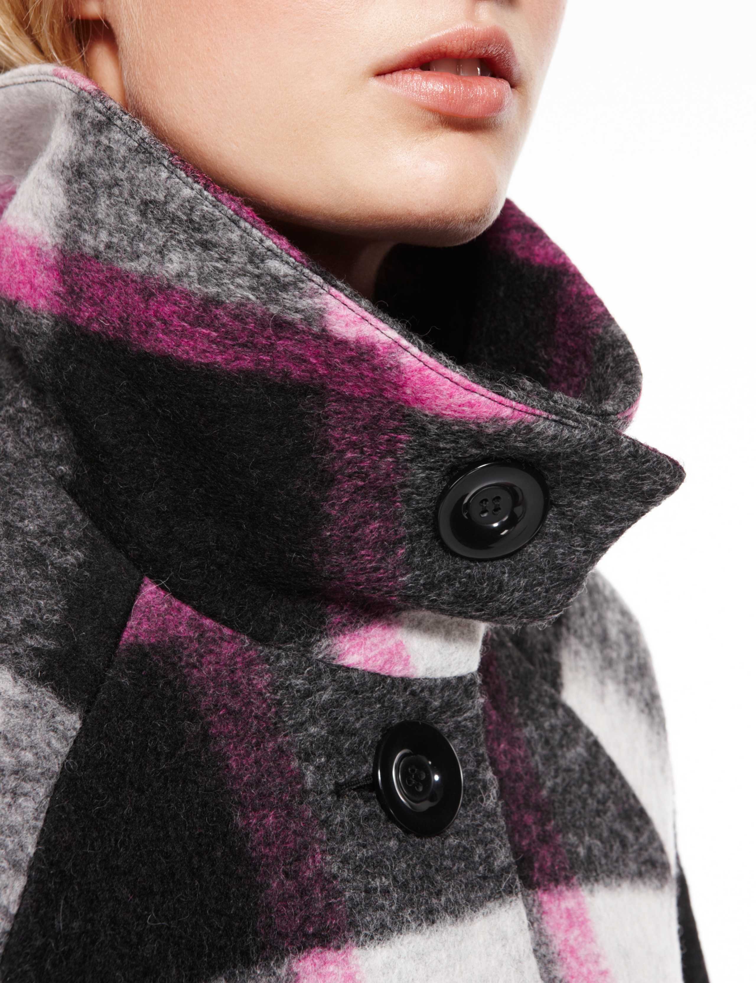 Best of British Wool Rich Checked Cocoon Coat 7 of 9