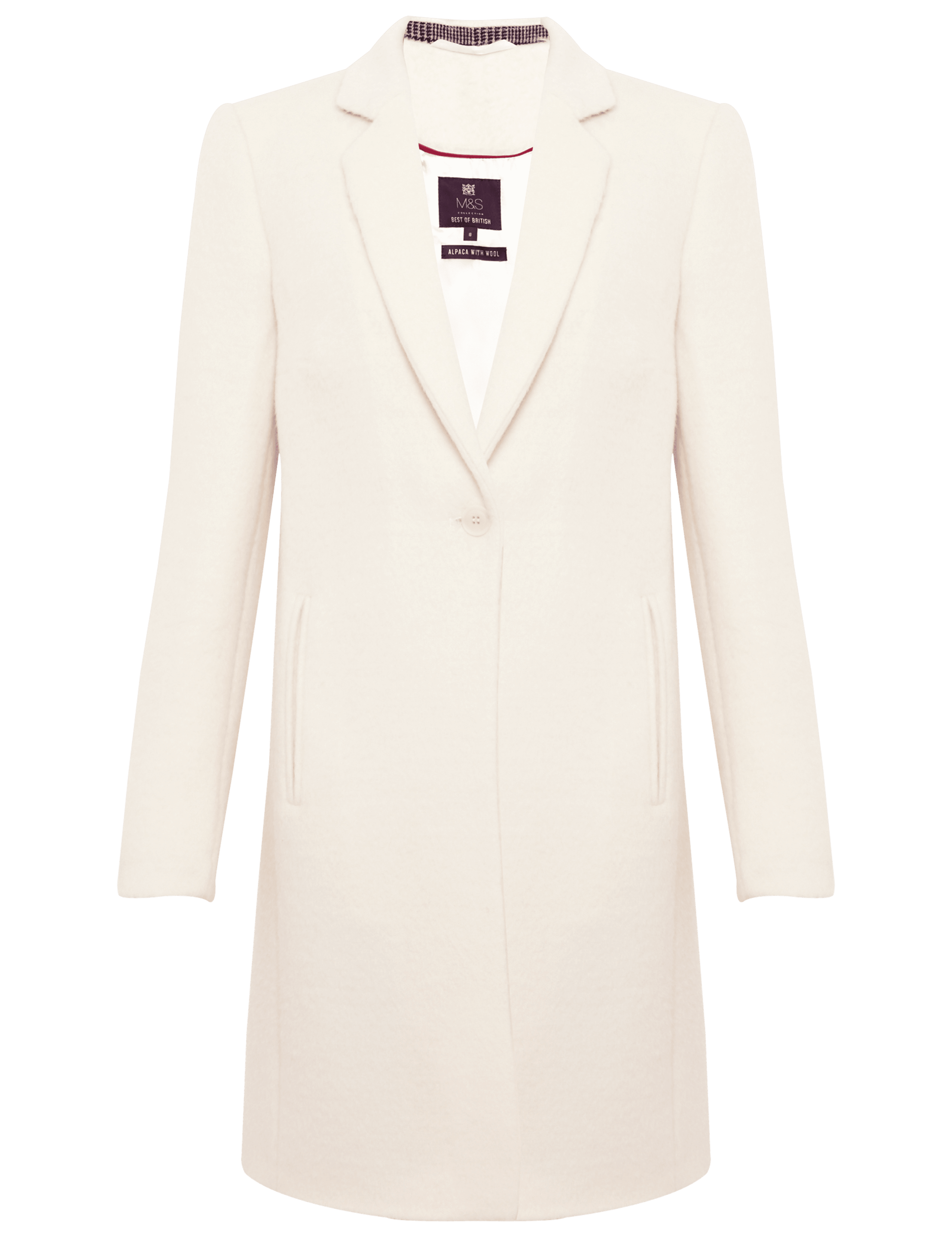 Best of British Outerwear Deep V-Neck Coat with Wool 2 of 7