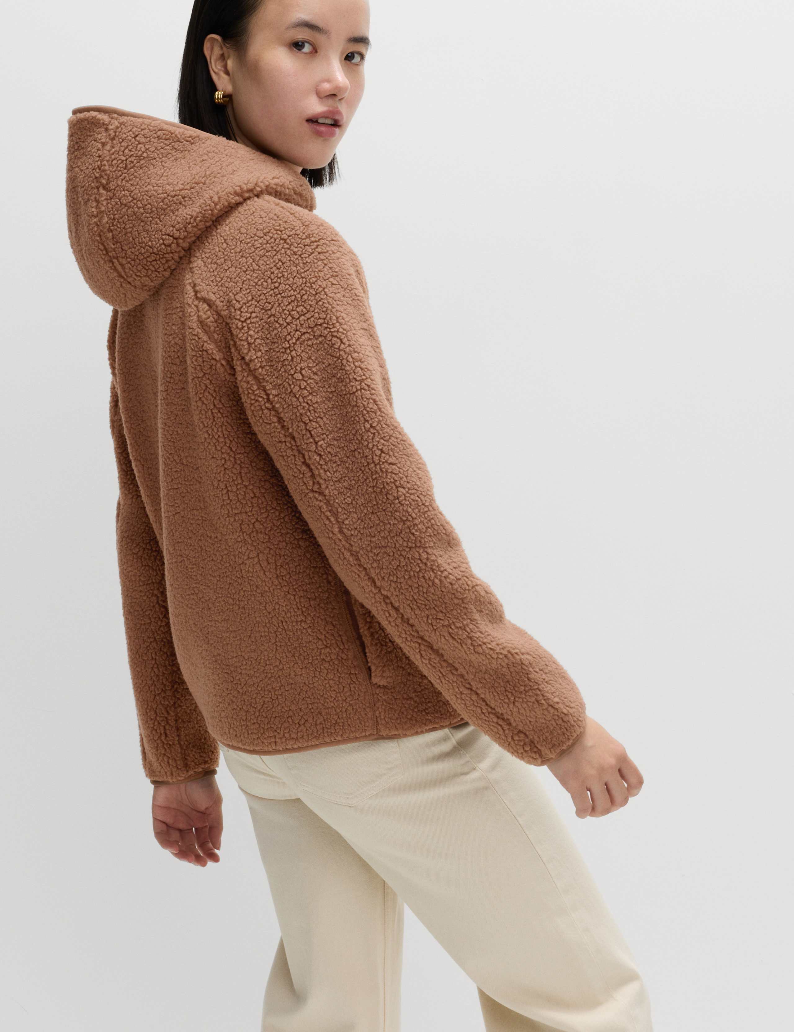Borg Lightweight Hooded Jacket 6 of 6