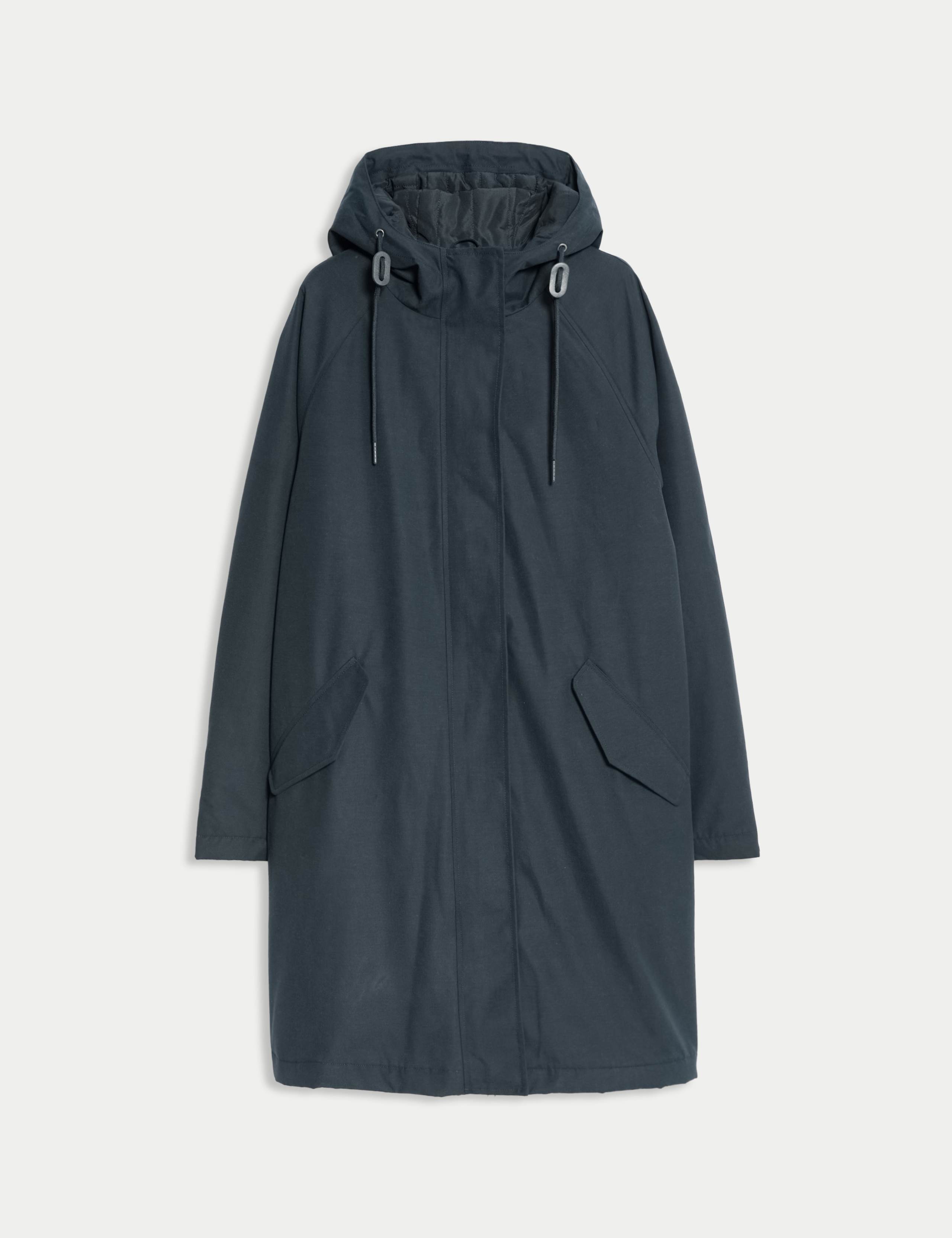 Hooded Longline Rain Jacket 2 of 8