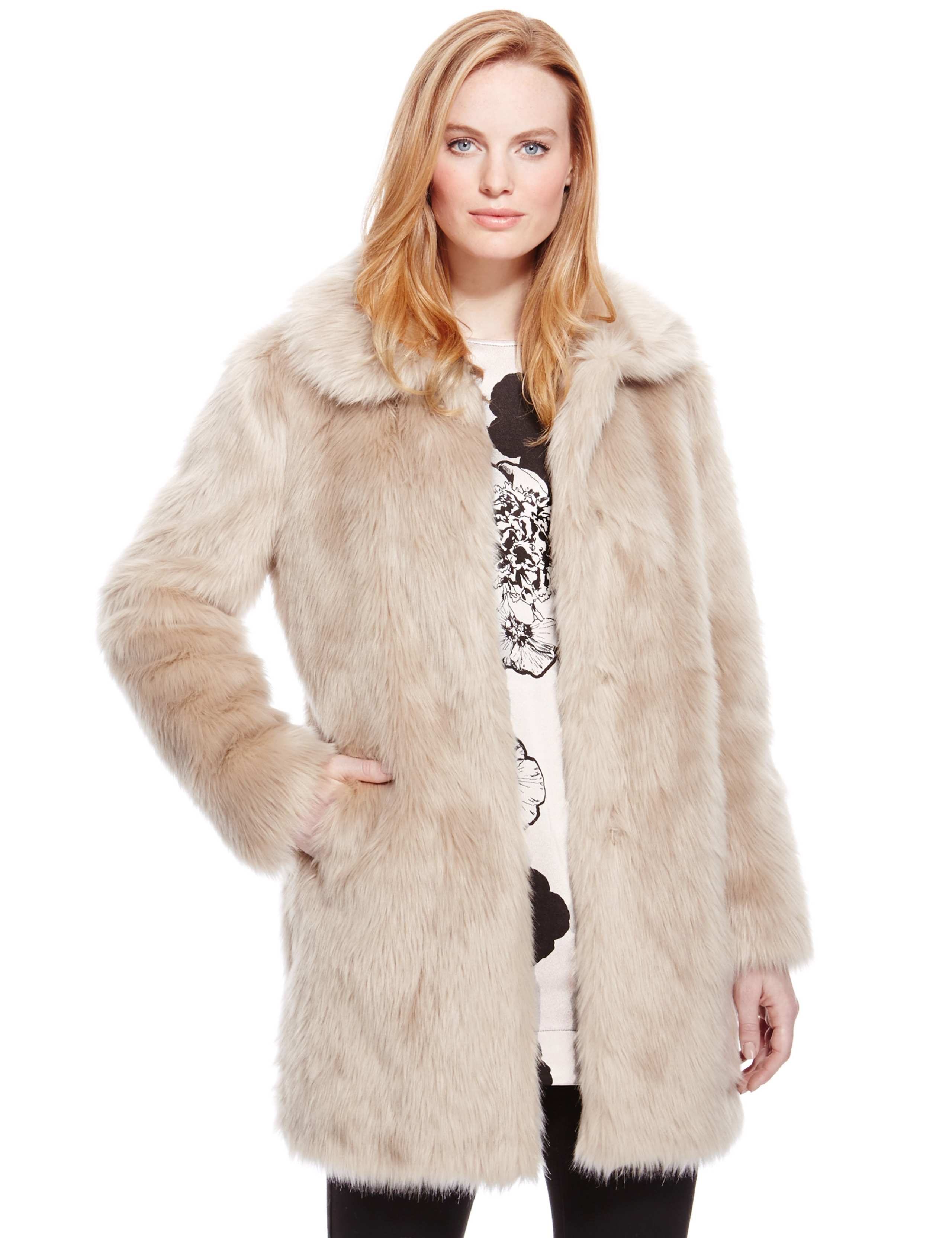 Faux Fur Coat 1 of 4