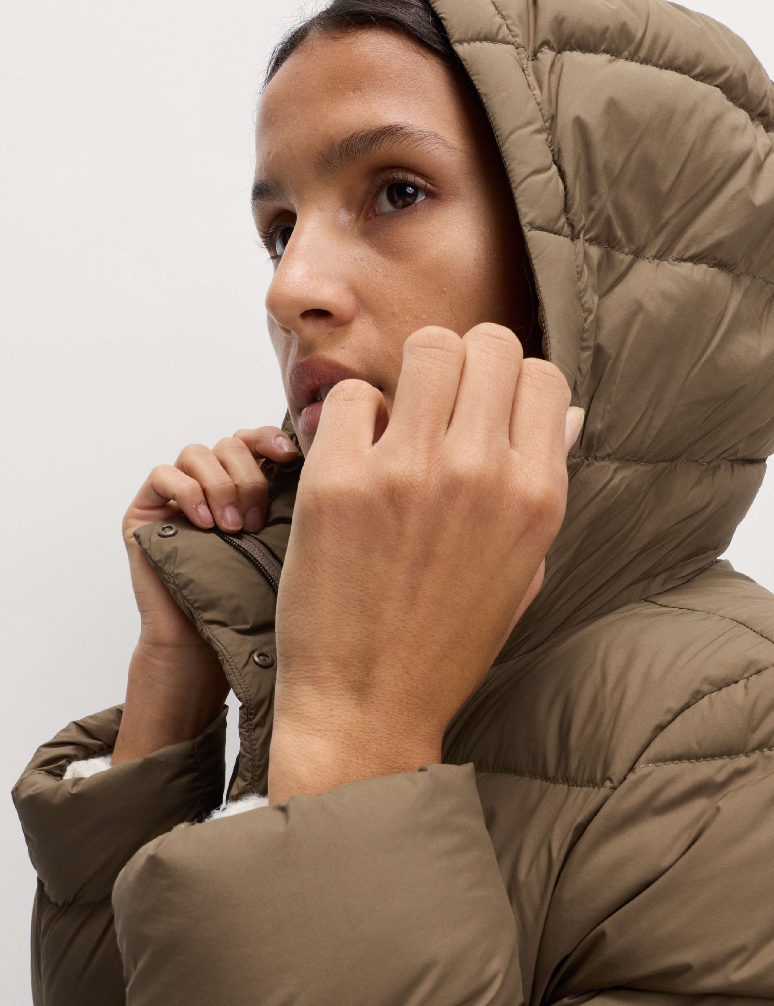 Feather & Down Hooded Duvet Coat 3 of 6