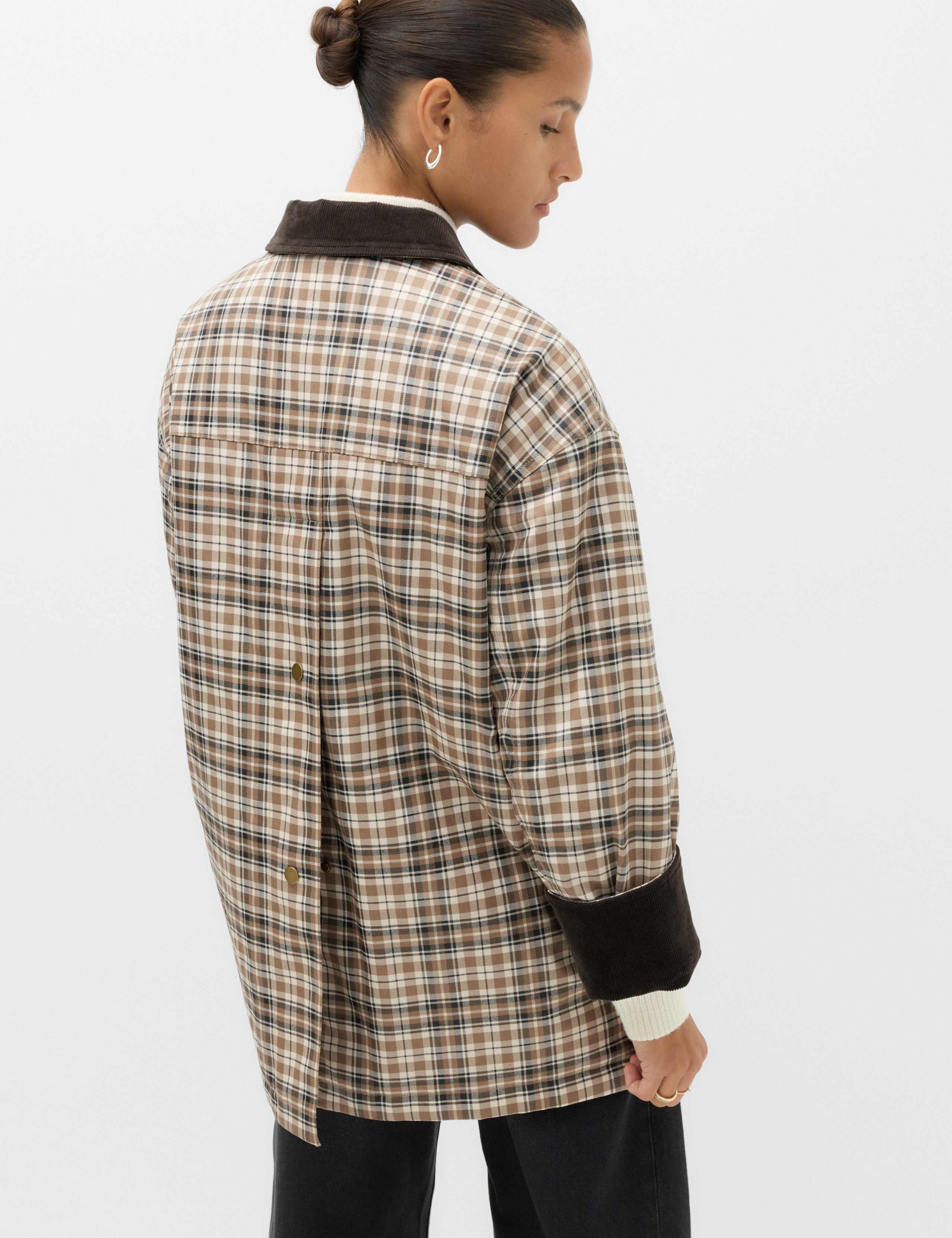 Checked Utility Jacket with Stretch 4 of 6