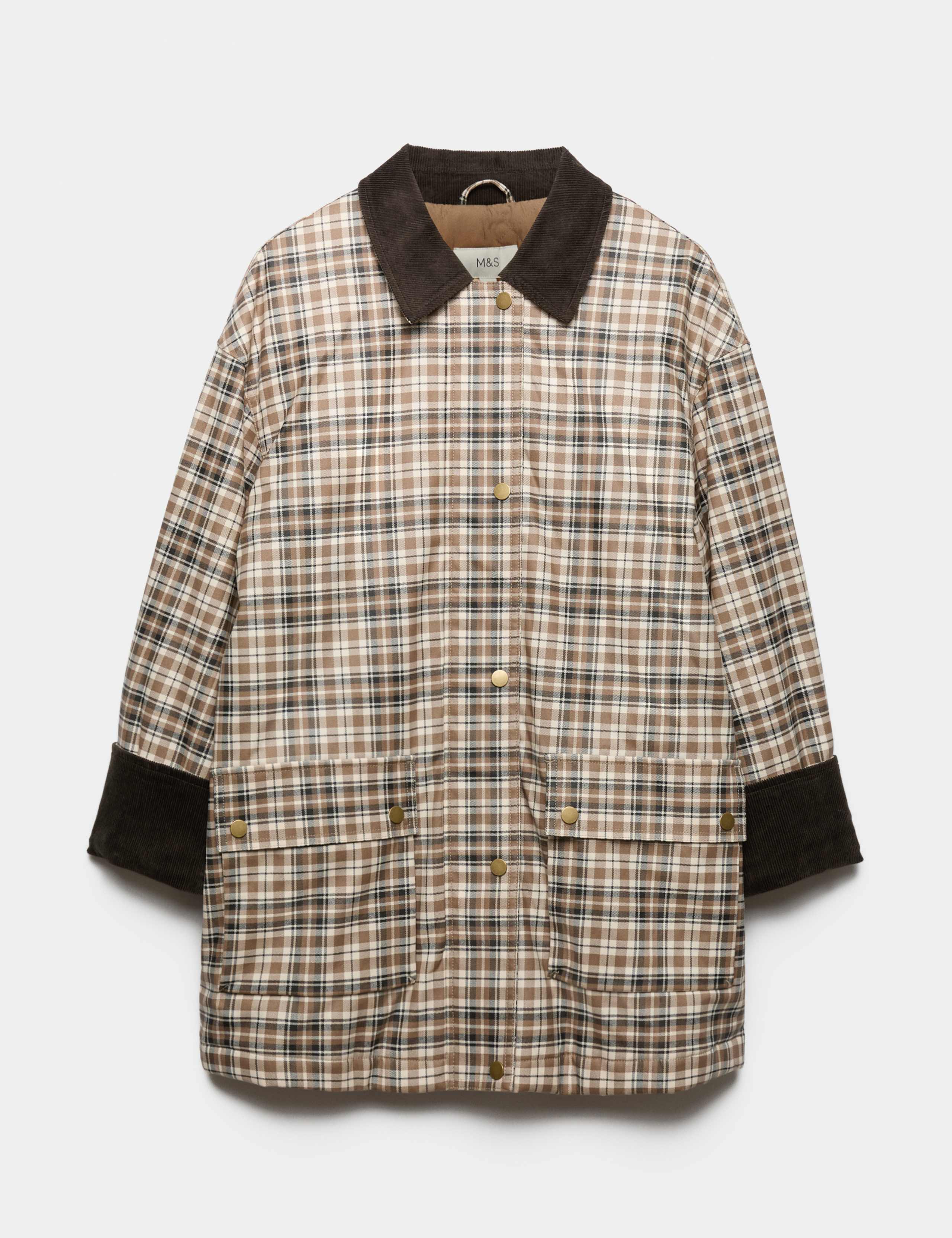 Checked Utility Jacket with Stretch 2 of 6