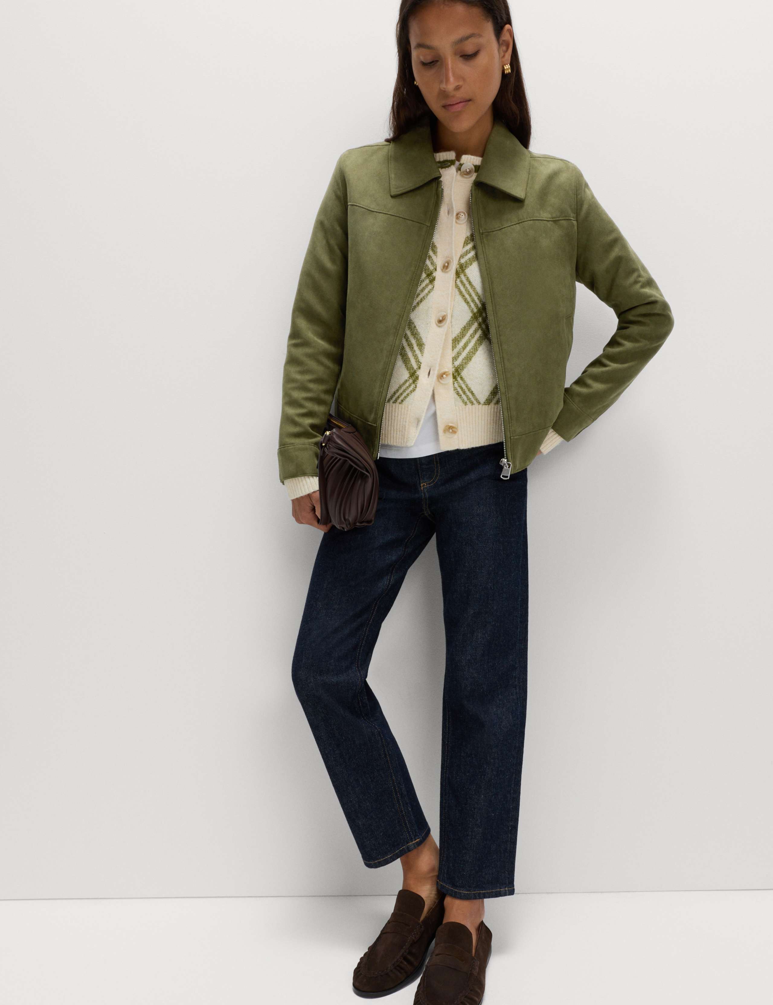 Suedette Harrington Jacket 3 of 8