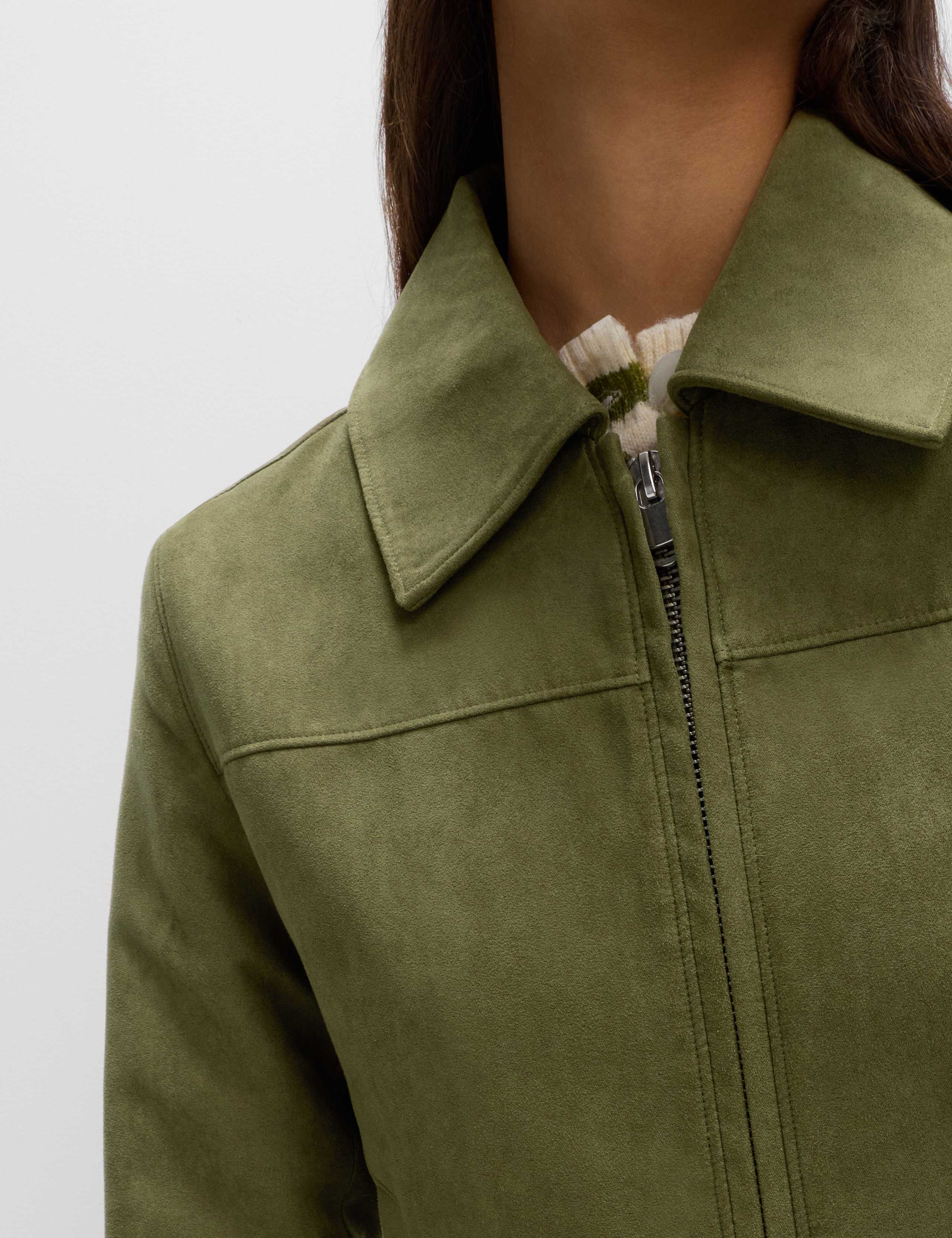 Suedette Harrington Jacket 4 of 8