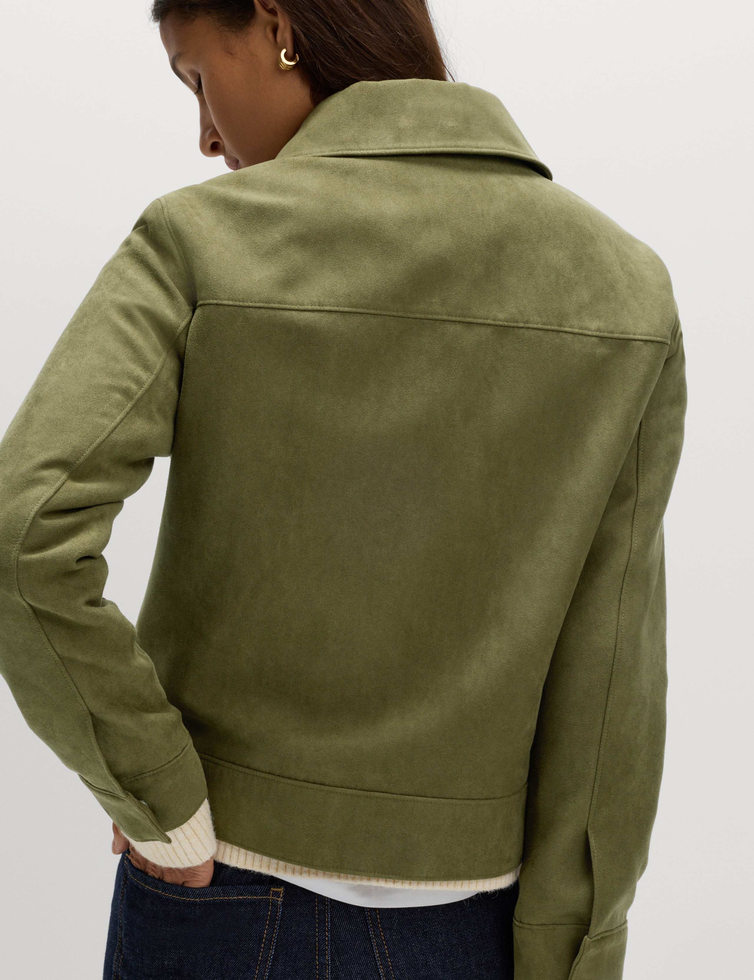 Suedette Harrington Jacket 6 of 8