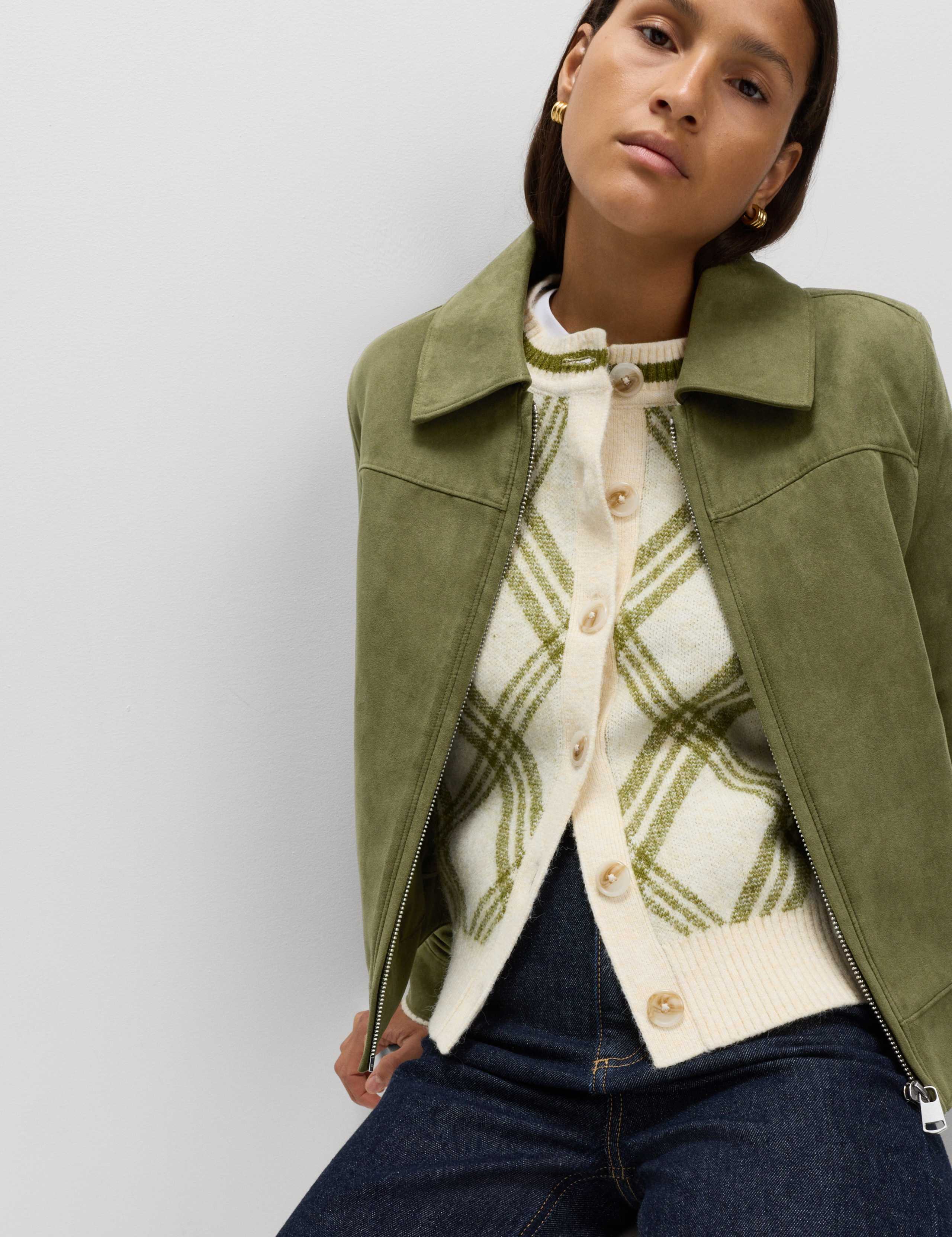 Suedette Harrington Jacket 7 of 8