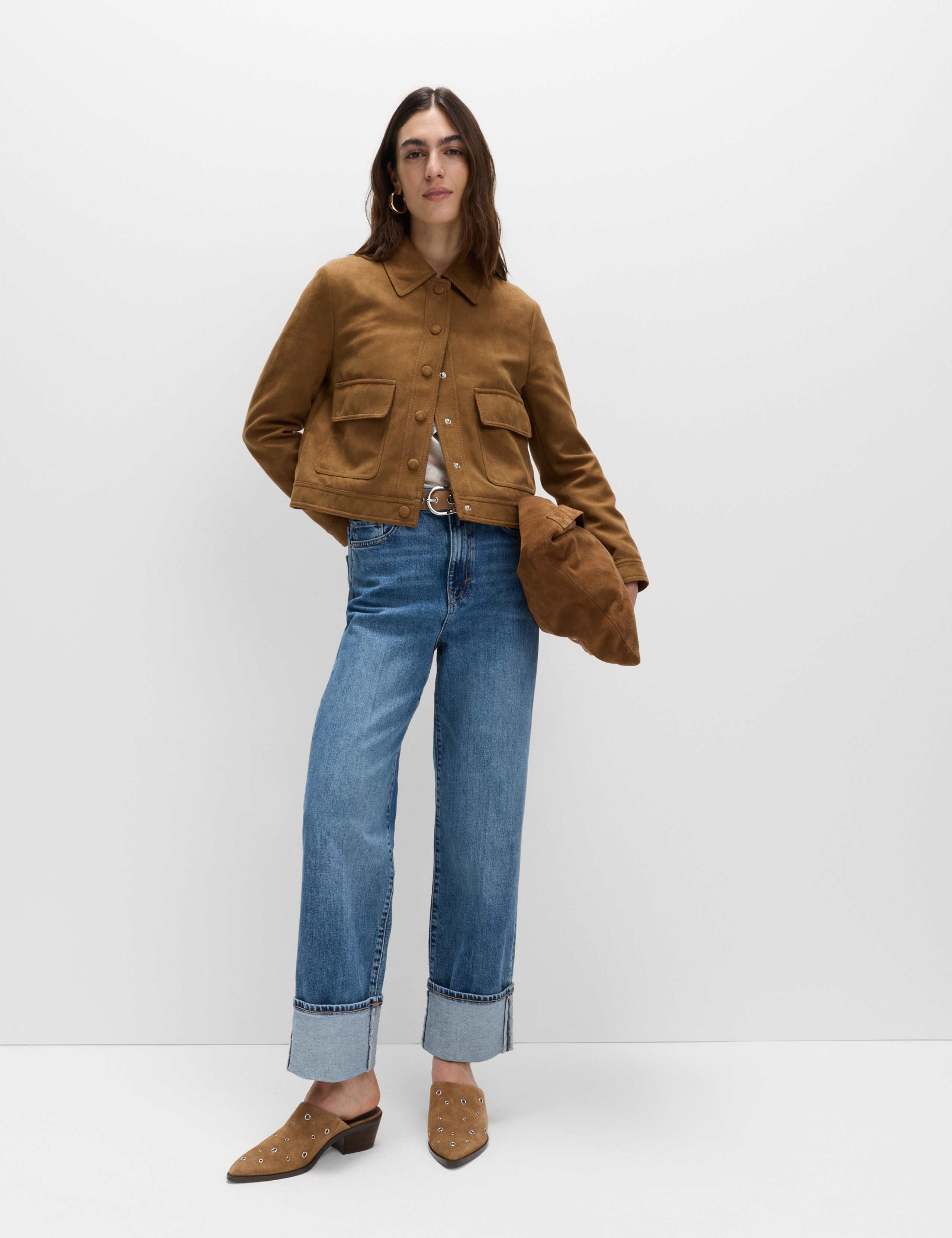 Suedette Trucker Jacket 3 of 6