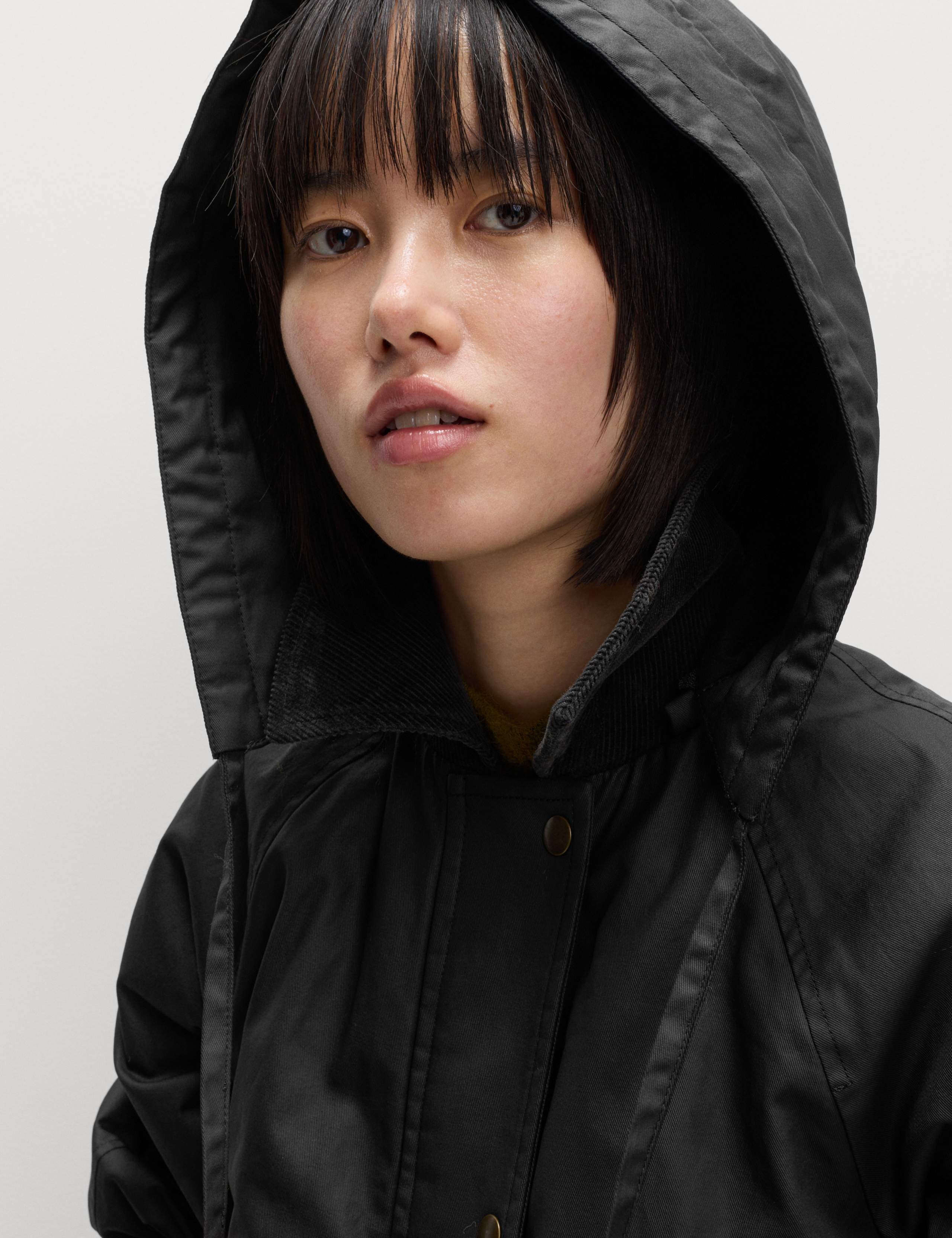 Pure Cotton Waxed Hooded Longline Car Coat 3 of 4