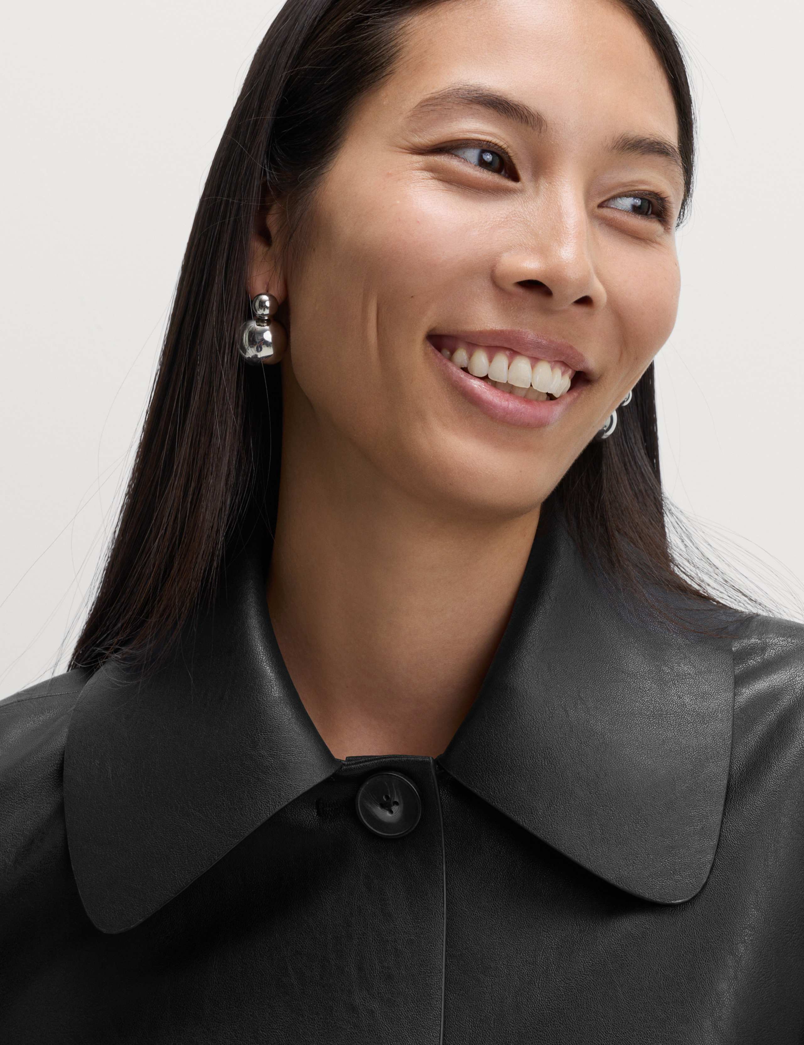 Faux Leather Lightweight Jacket 3 of 5