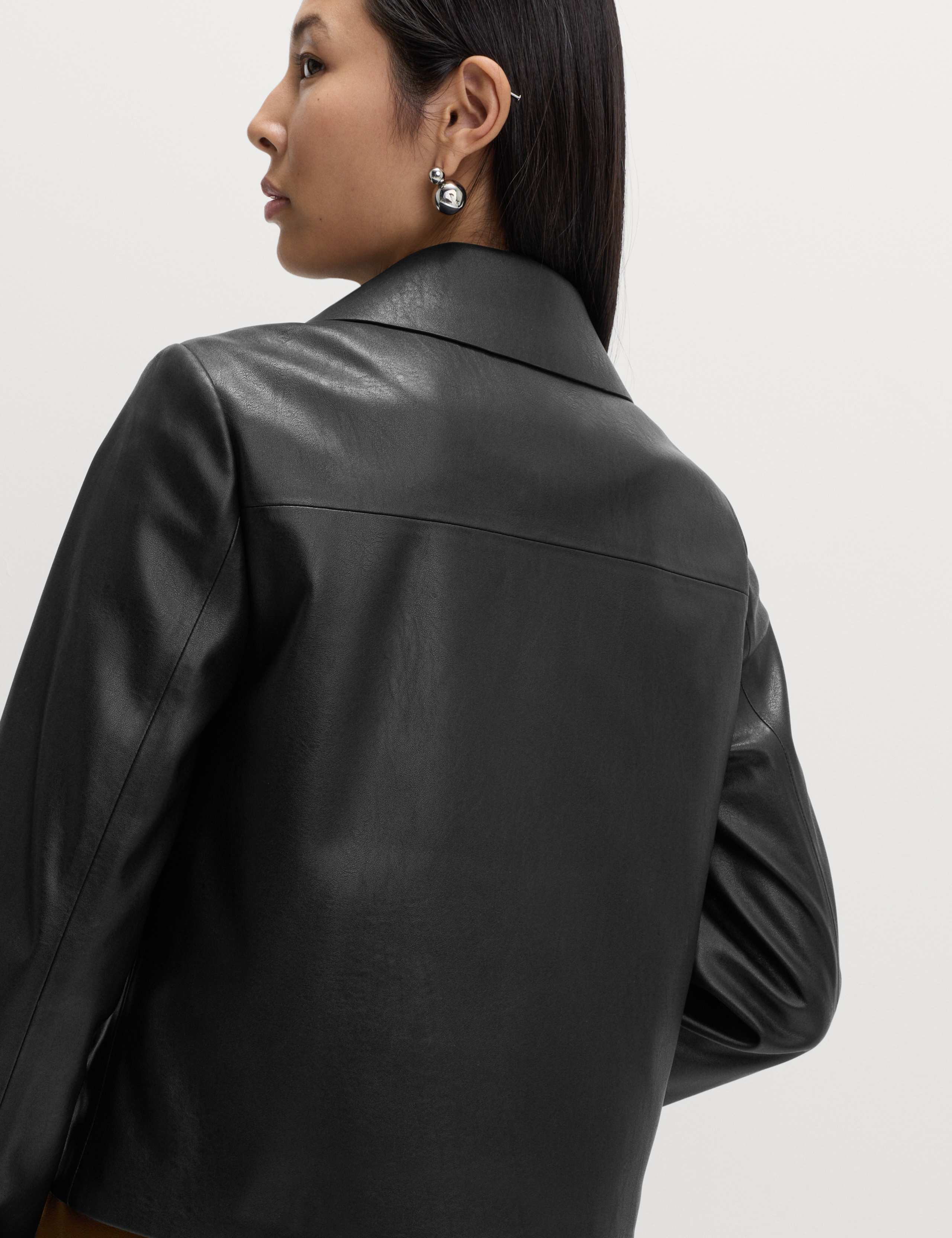 Faux Leather Lightweight Jacket 5 of 5