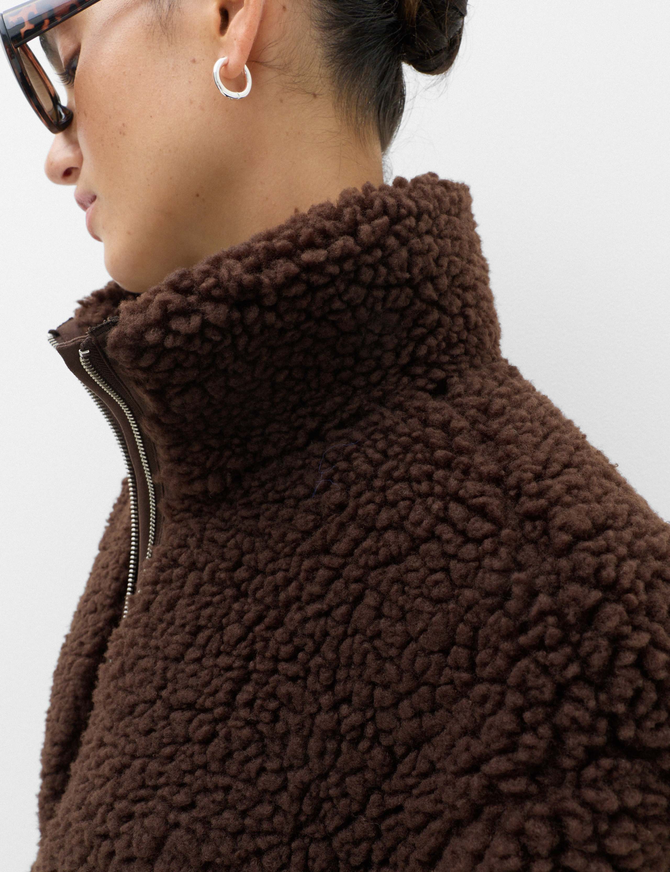 Borg Funnel Neck Jacket 6 of 7