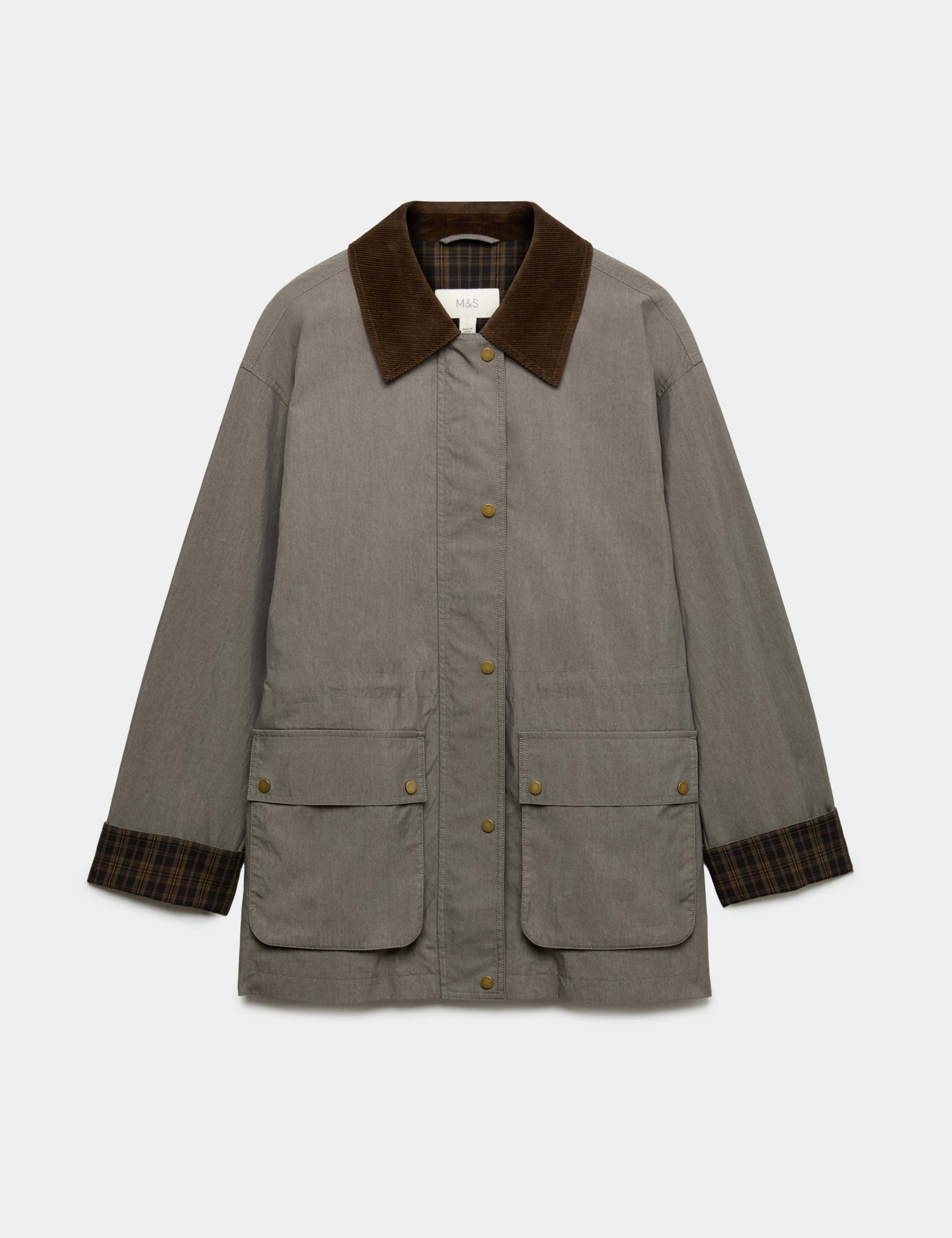 Cotton Rich Collared Barn Jacket 2 of 7