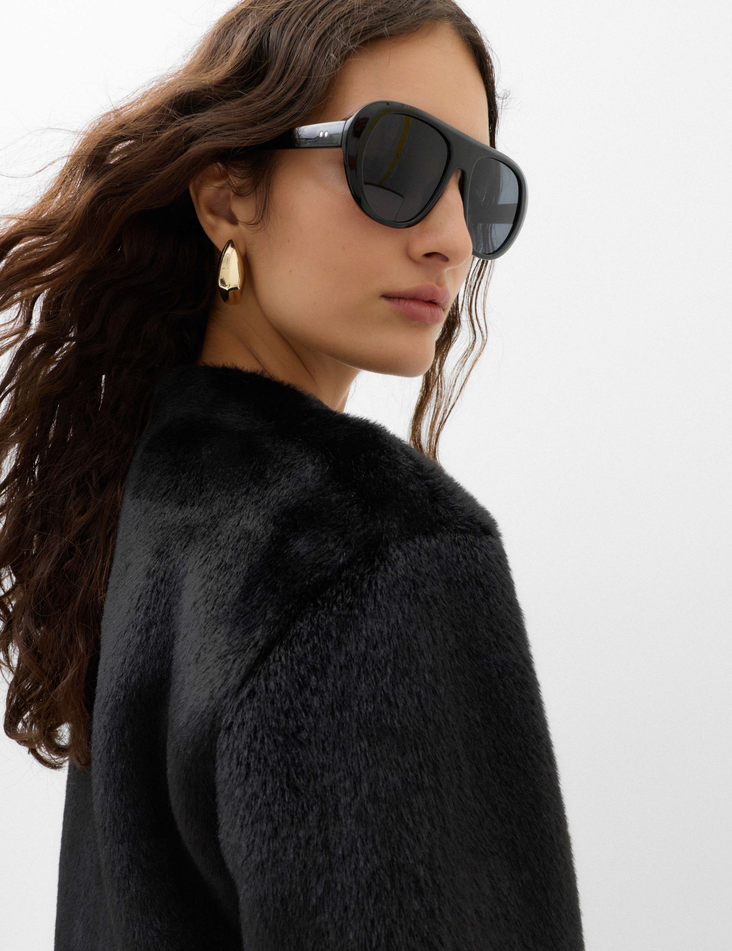 Faux Fur Collarless Jacket 5 of 6