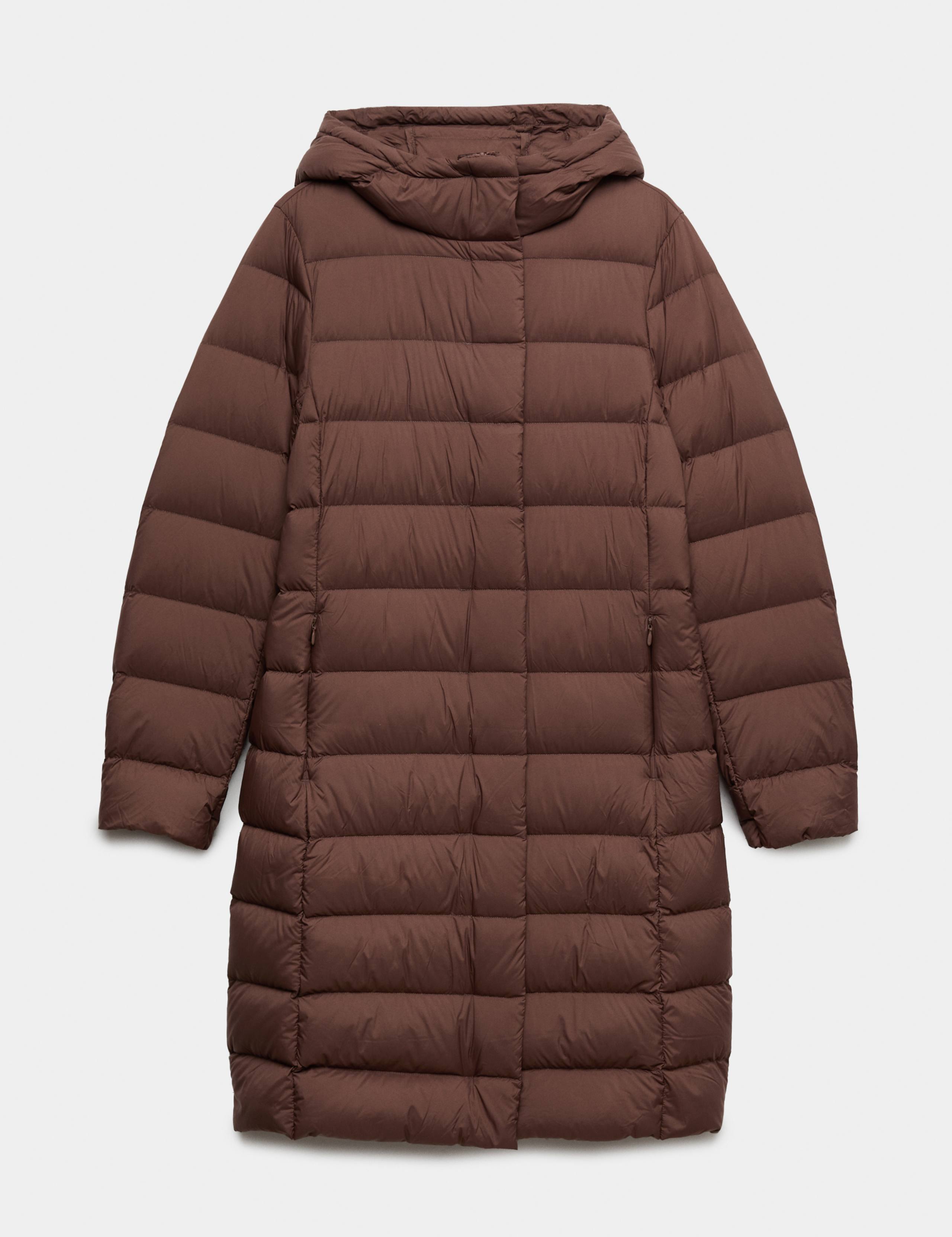 Feather & Down Hooded Padded Longline Coat 2 of 7