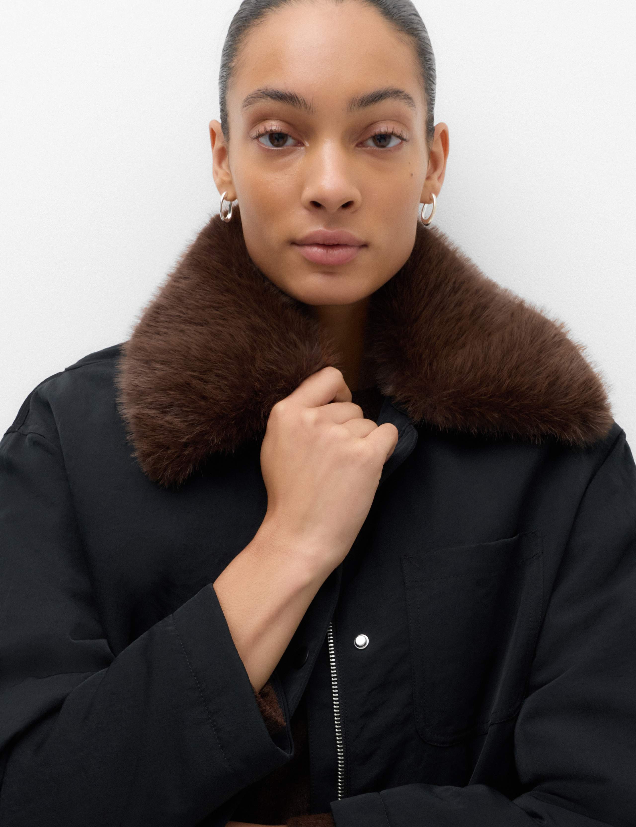 Fur Trim Barn Jacket 3 of 6