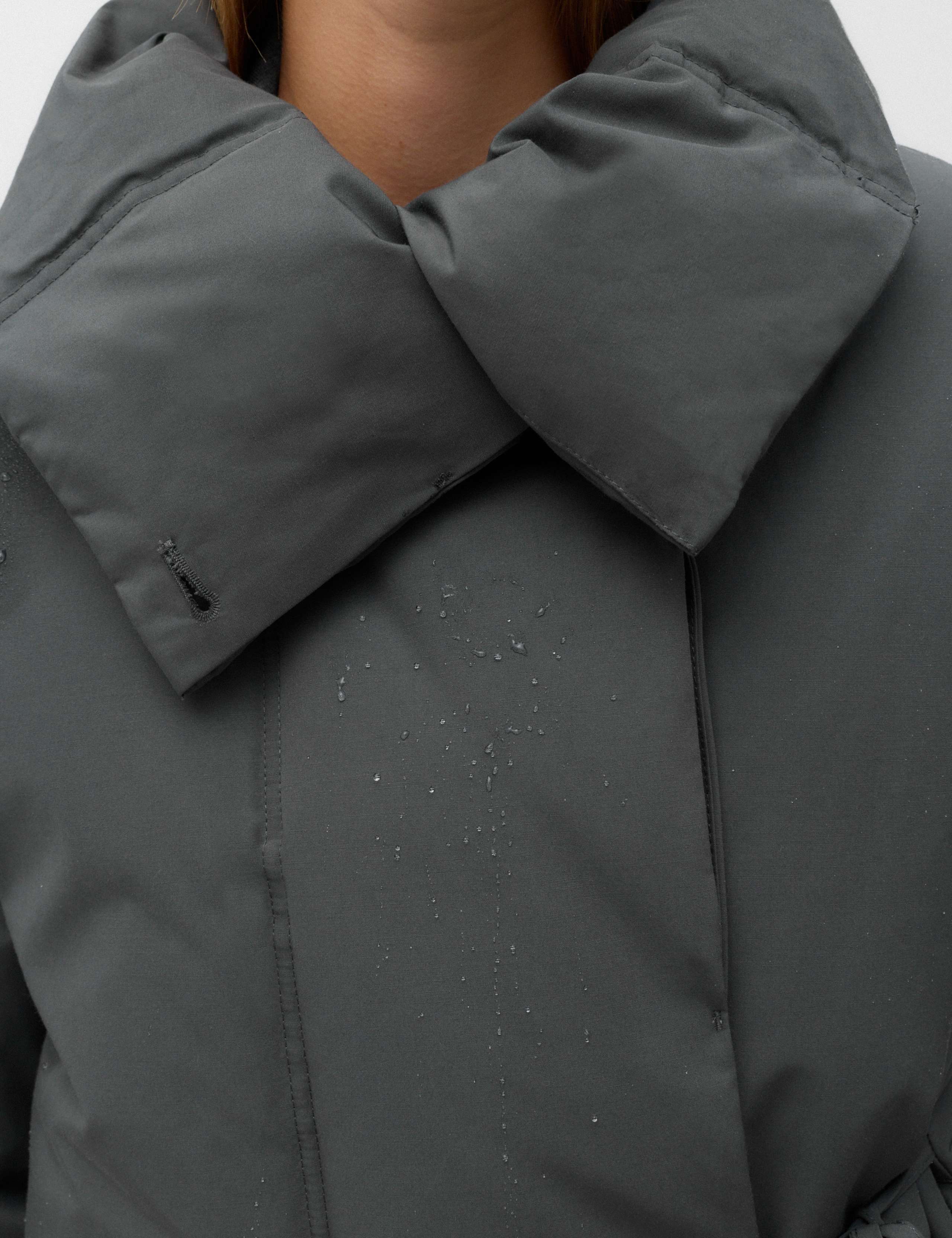 Feather & Down Funnel Neck Short Puffer Jacket 7 of 7